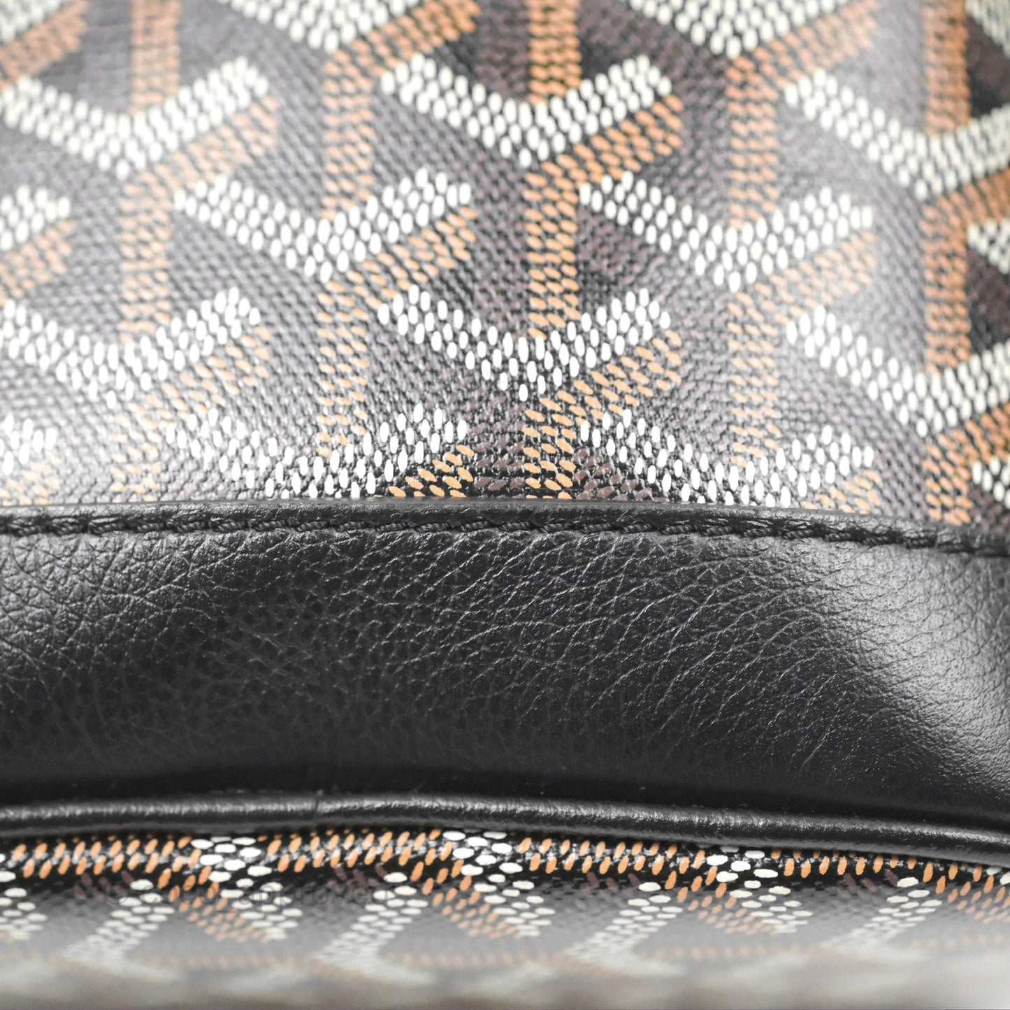Goyard Petit Flot Bucket Bag Black Goyardine Canvas