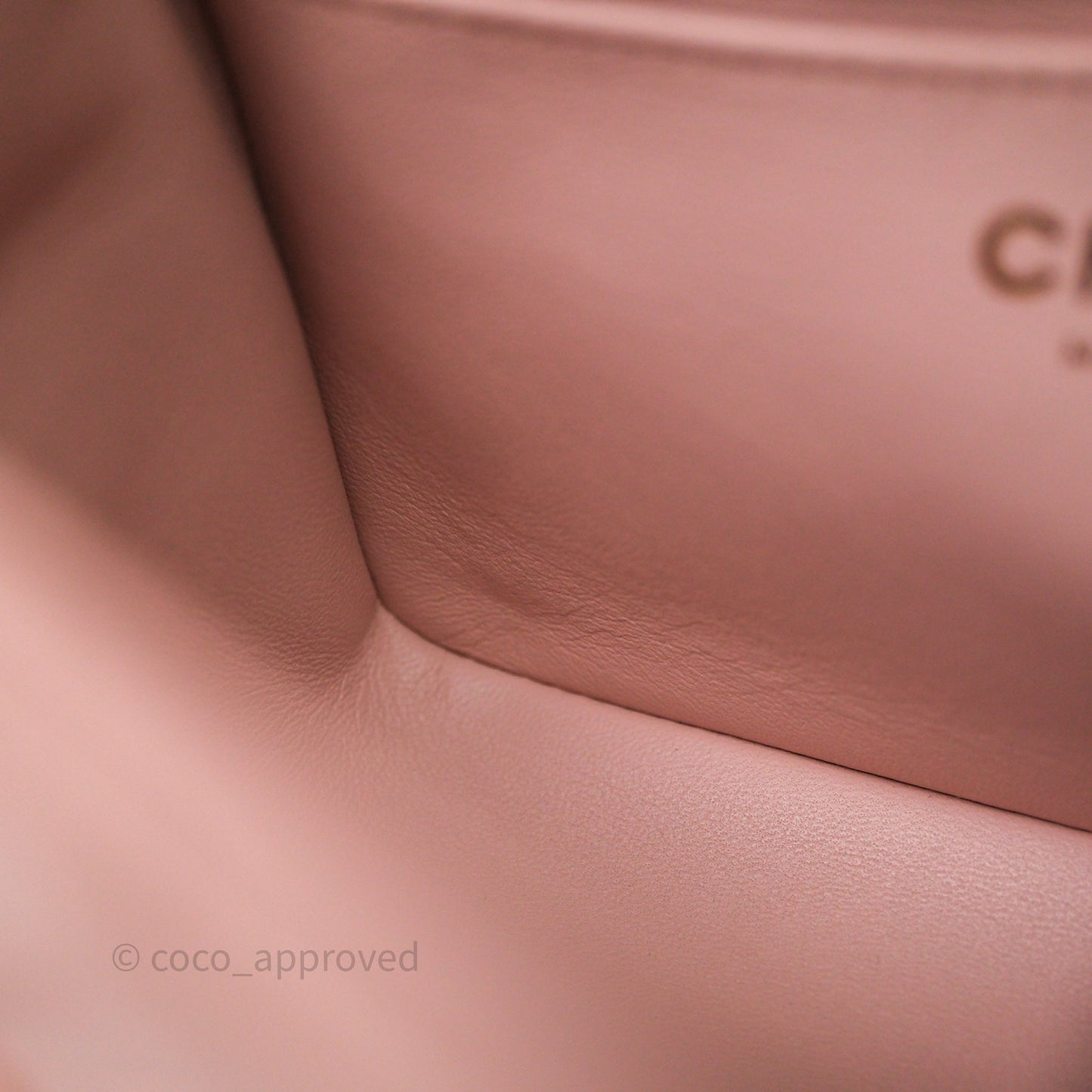 Chanel Mini Square Flap Quilted Pink Lambskin Gold Hardware