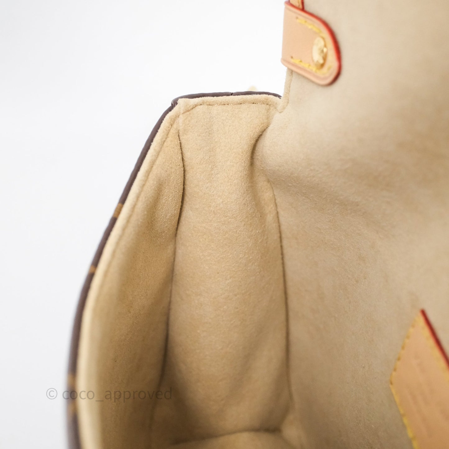 Louis Vuitton Saumur BB Monogram Bag Gold Hardware