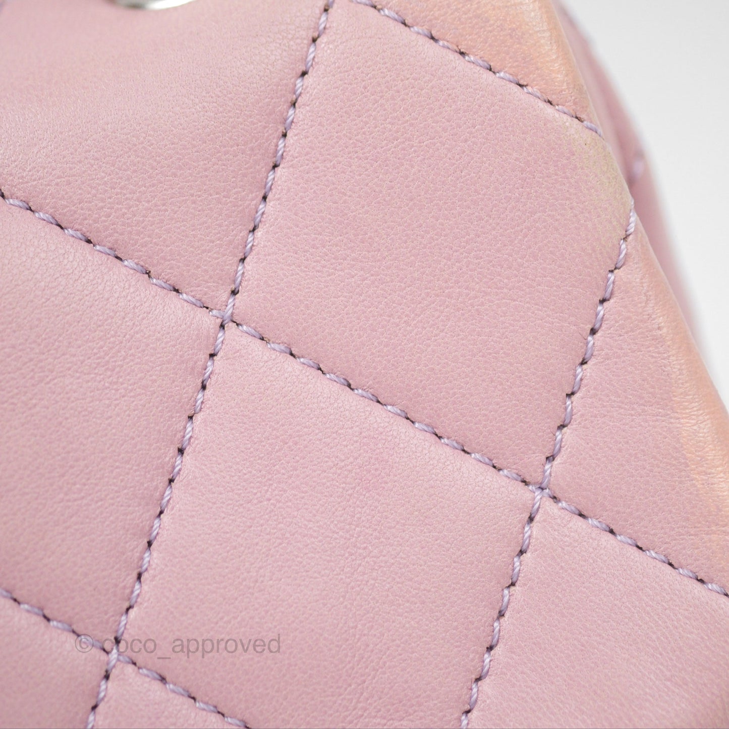 Chanel Medium Bicolor CC Chain Flap Pink/Black Lambskin Silver Hardware