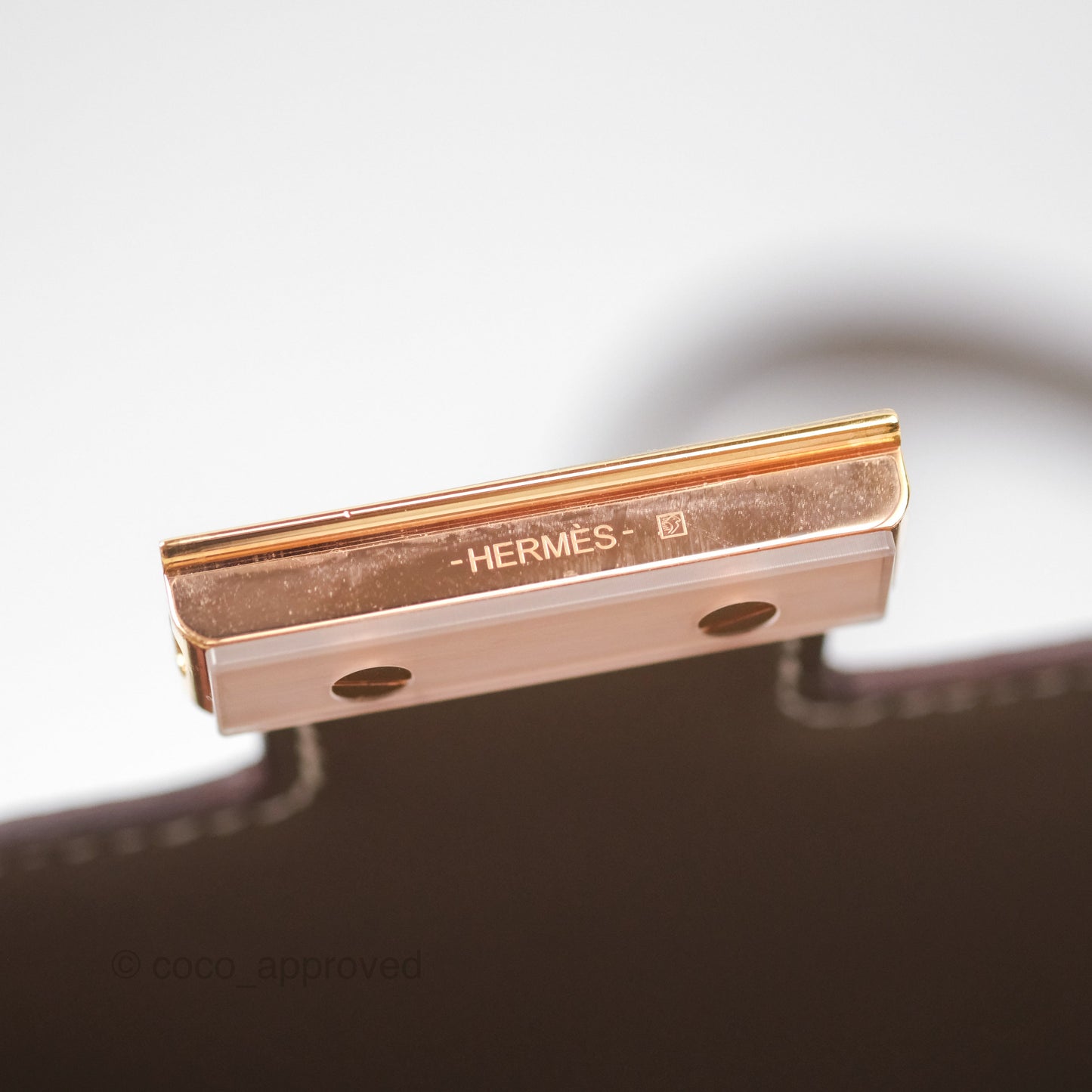 Hermès Constance Mini 18cm Mirror Etoupe 18 Epsom Rose Gold Hardware