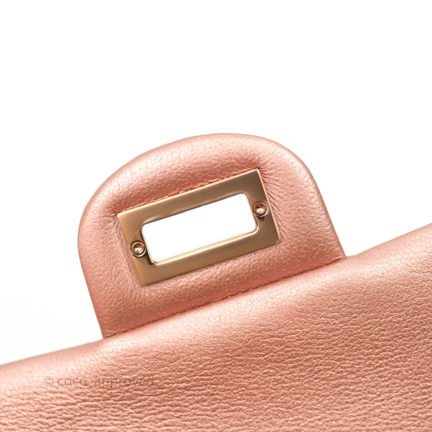 Chanel Mini Reissue 224 Metallic Calfskin Rose Gold