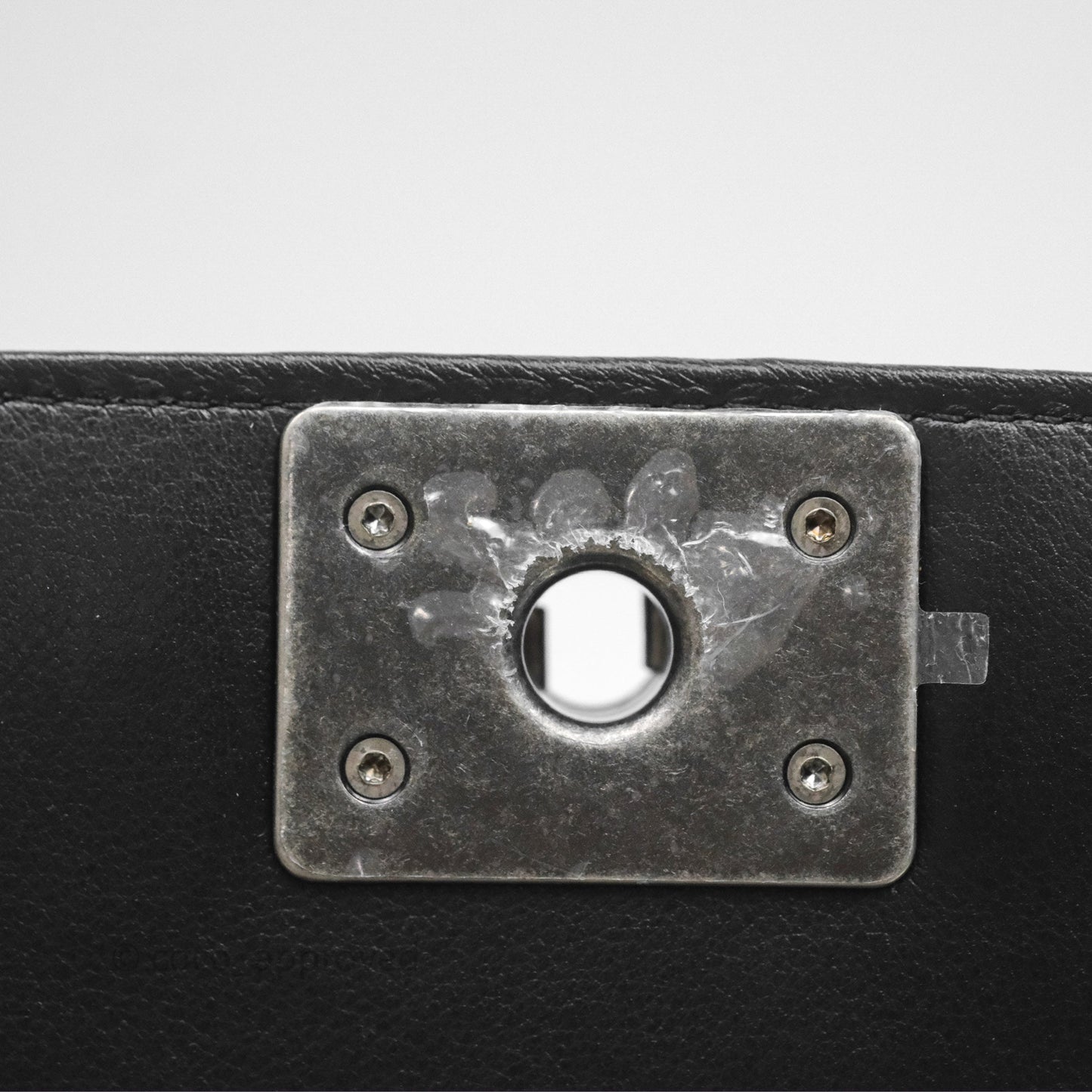Chanel Quilted North South Boy Flap Black Calfskin Ruthenium Hardware