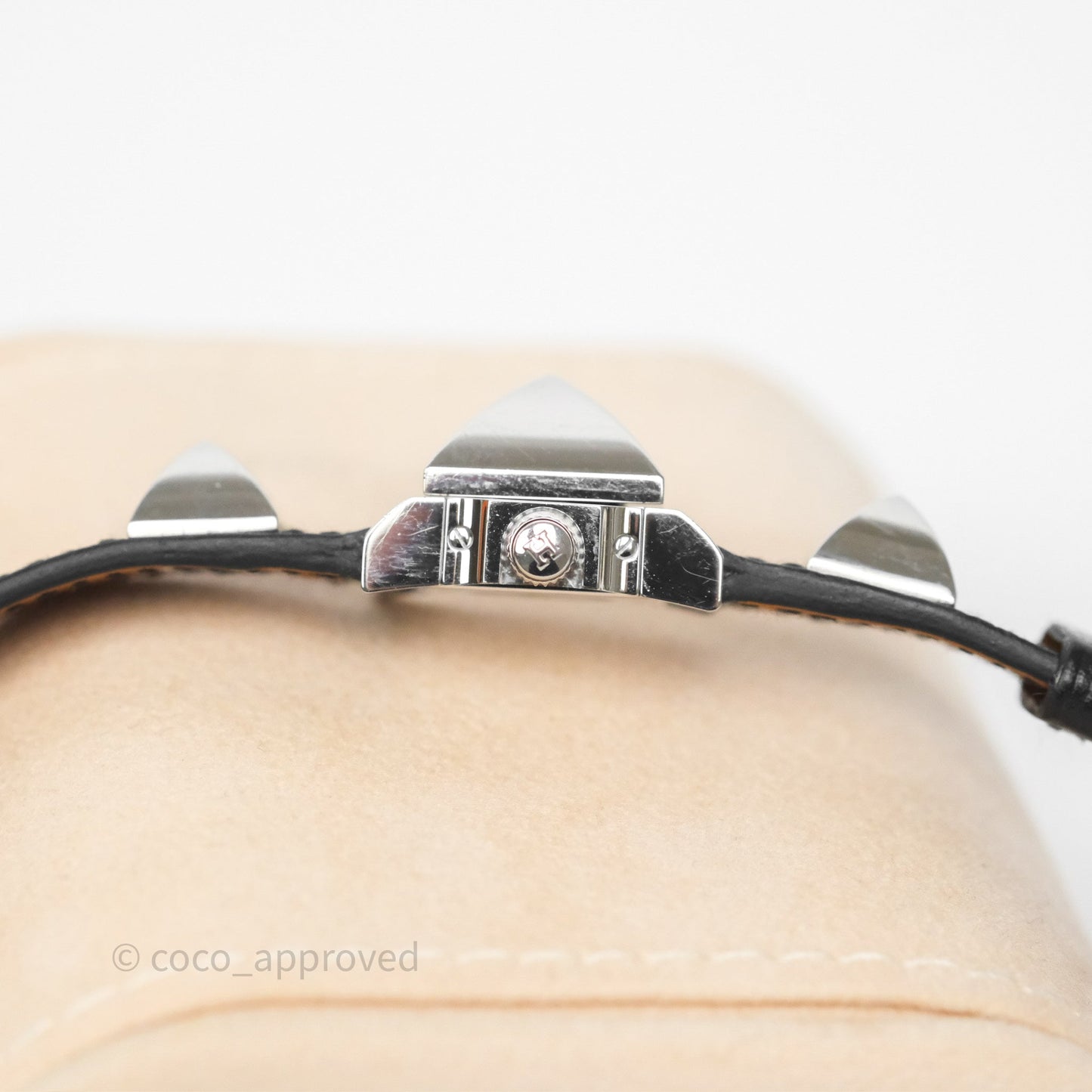 Hermes Medor Watch Mini Model Black Double Strap & Orange Strap