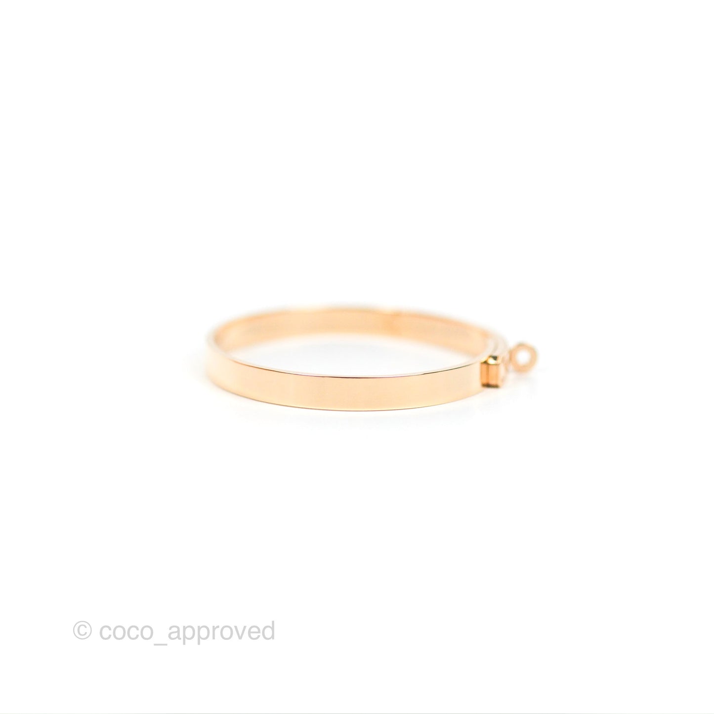 Hermès Kelly Bracelet PM 4 Diamonds Rose Gold