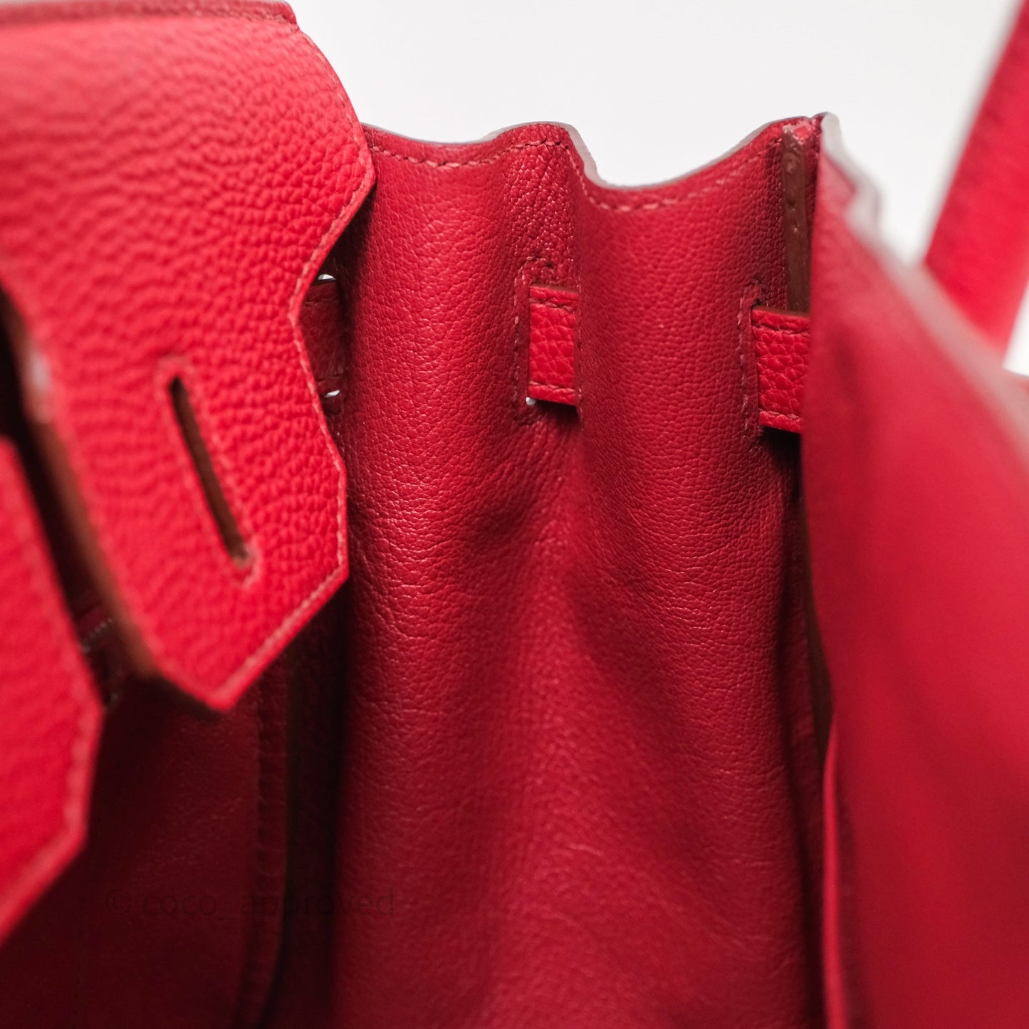 Hermès Birkin 30 Rouge Togo Palladium Hardware