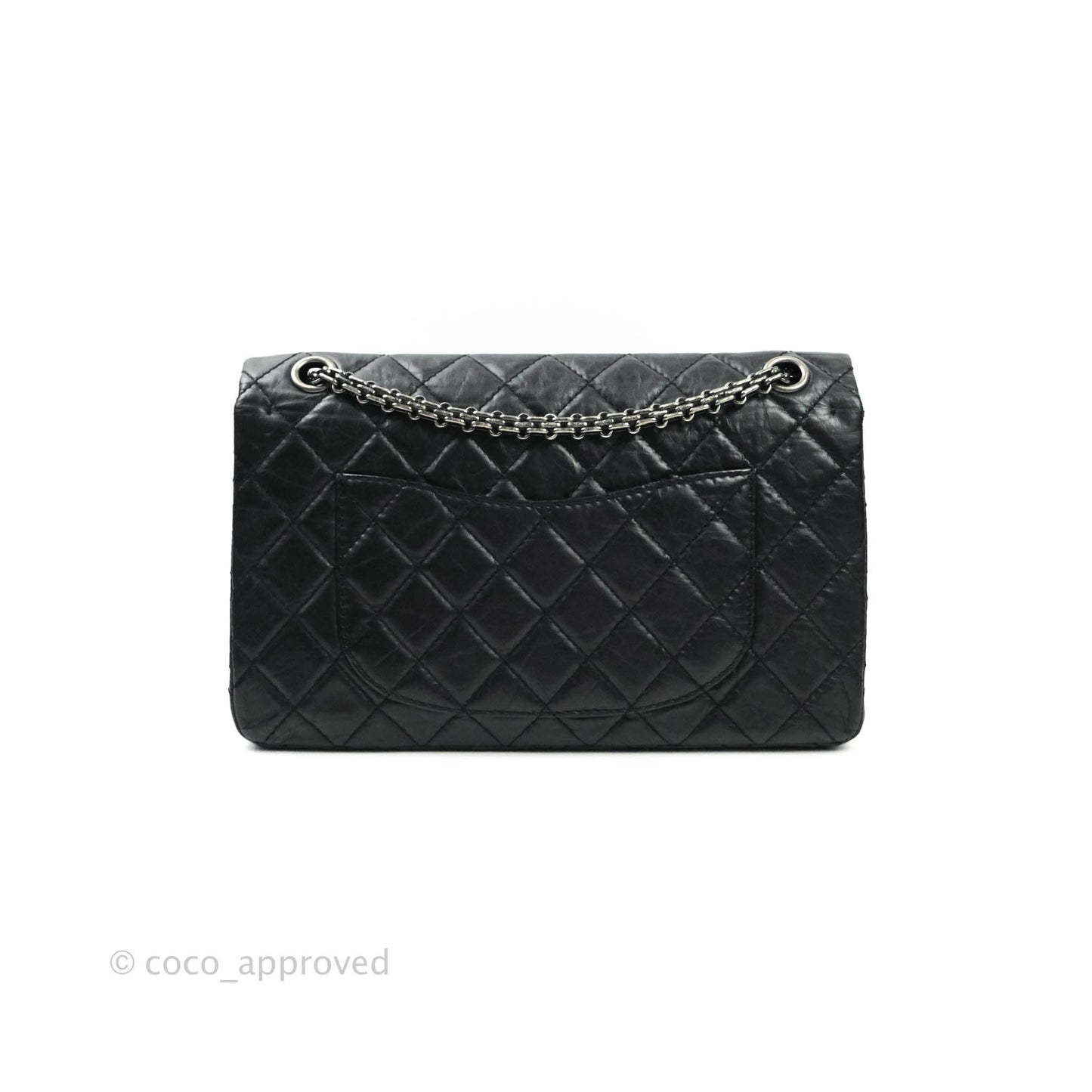 Chanel Reissue Quilted Aged Calfskin Black Ruthenium Hardware 226