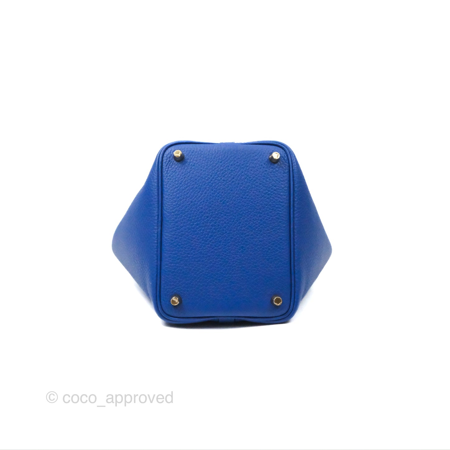 Hermès Picotin 18 Bleu Royal Clemence Gold Hardware