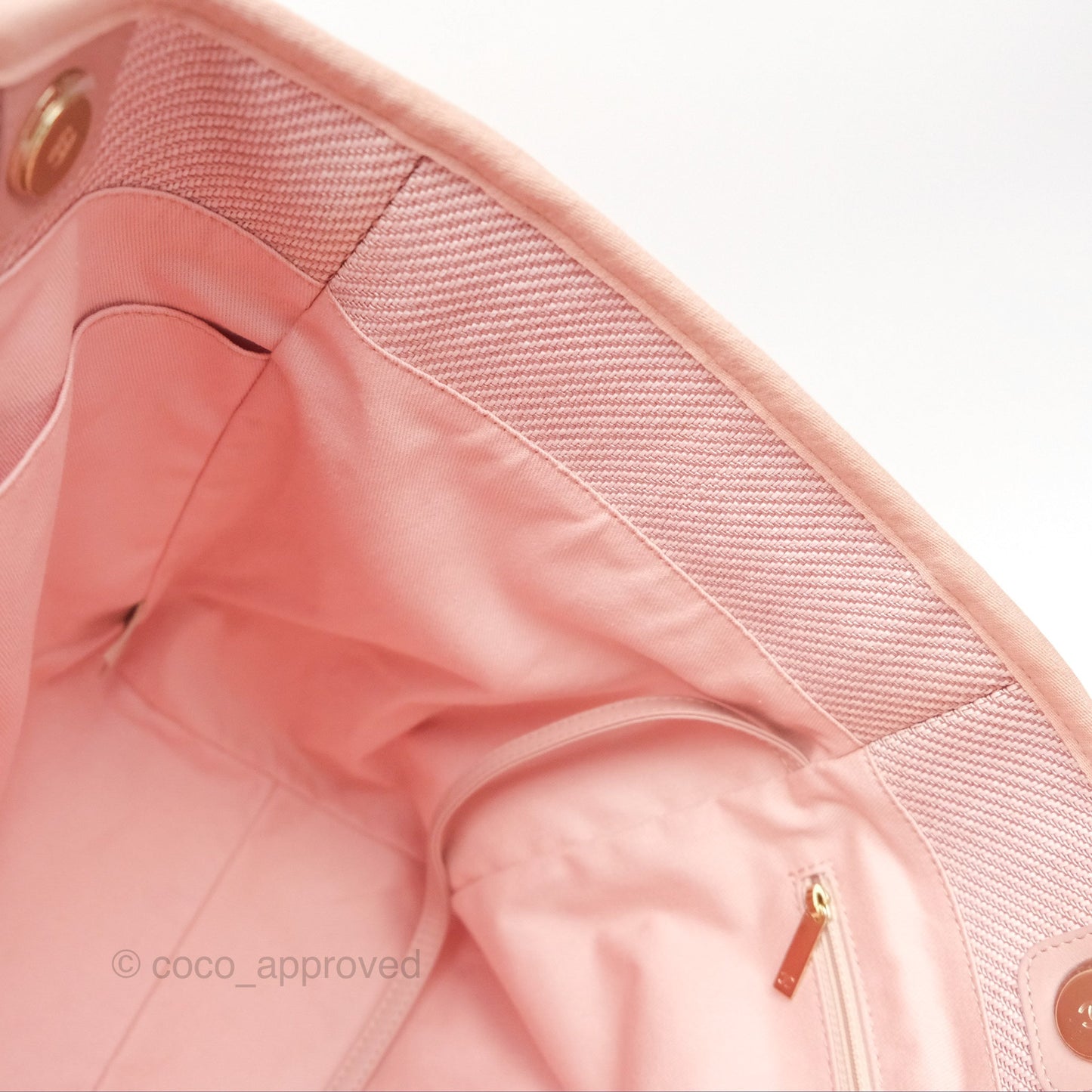 Chanel Large Deauville Pink Canvas 20A