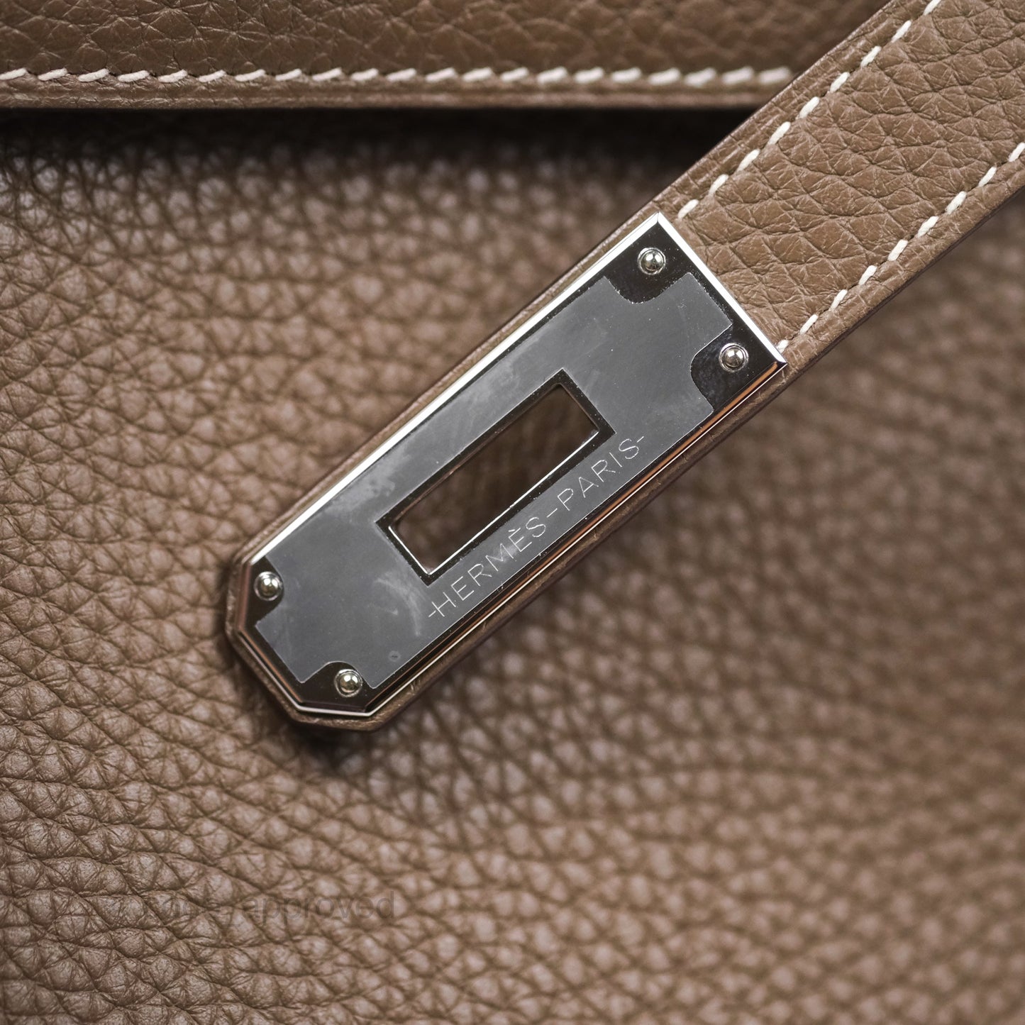 Hermès Kelly 28 Retourne Etoupe 18 Clemence Palladium Hardware