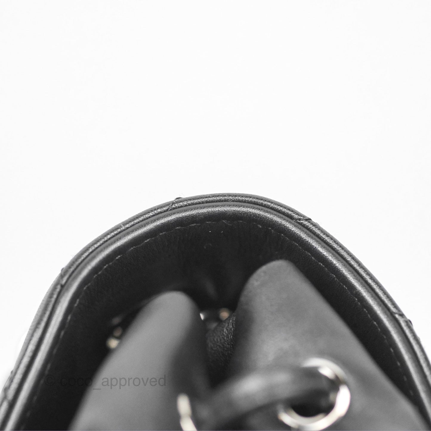 Chanel Medium Chevron Urban Spirit Backpack Black Calfskin Silver Hardware