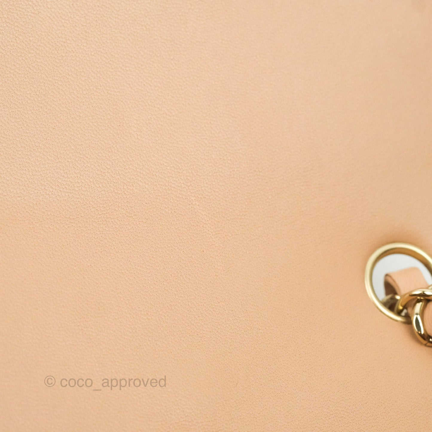 Chanel Quilted Mini Rectangular Flap Beige Lambskin Gold Hardware