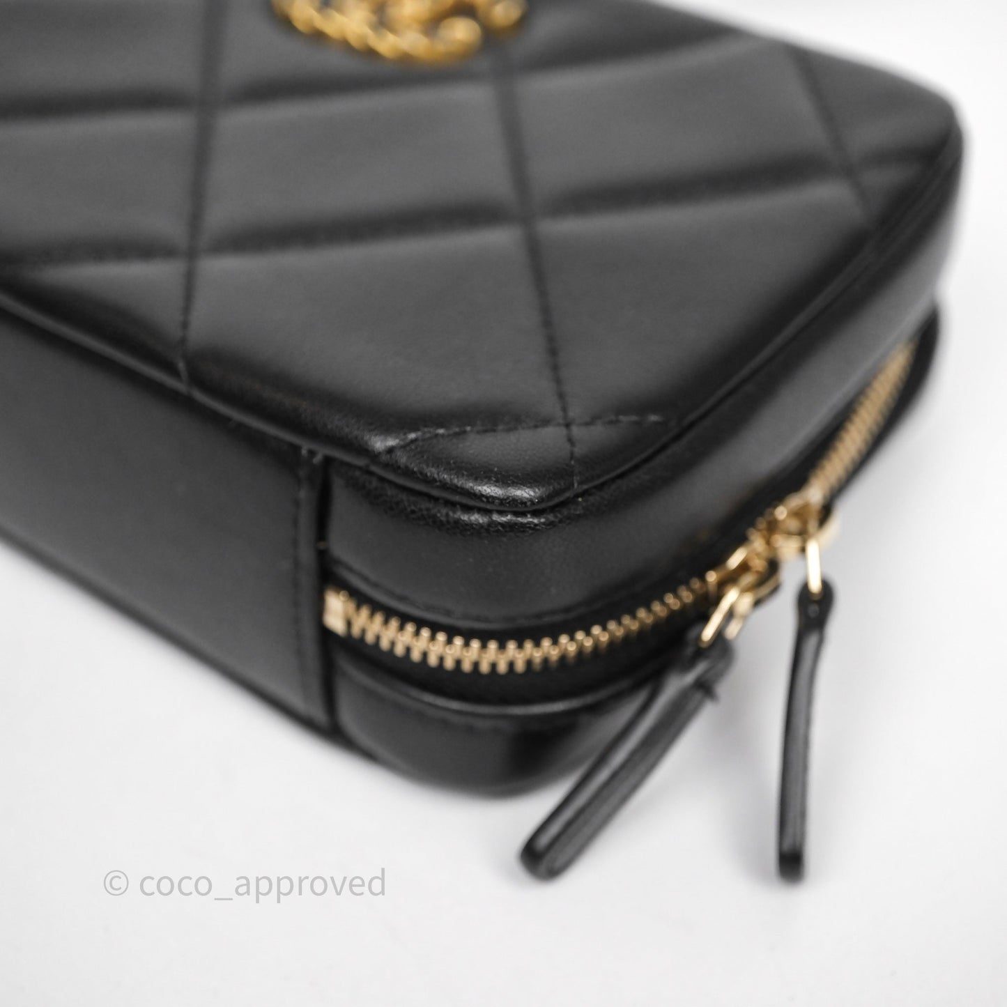 Chanel 19 Camera Bag Black Lambskin Mixed Hardware
