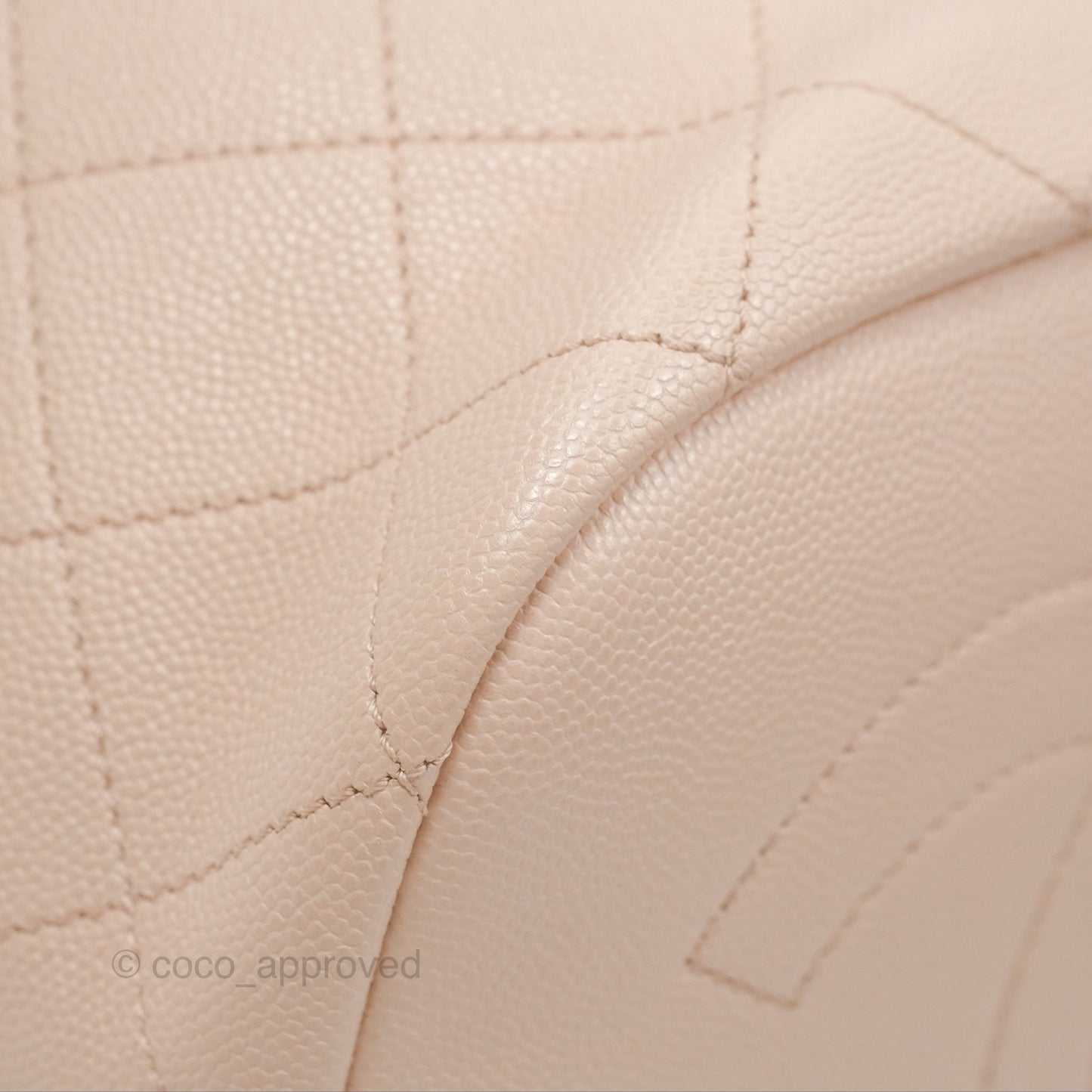 Chanel Quilted Top Handle Drawstring Bucket Bag Pink Caviar Aged Gold Hardware