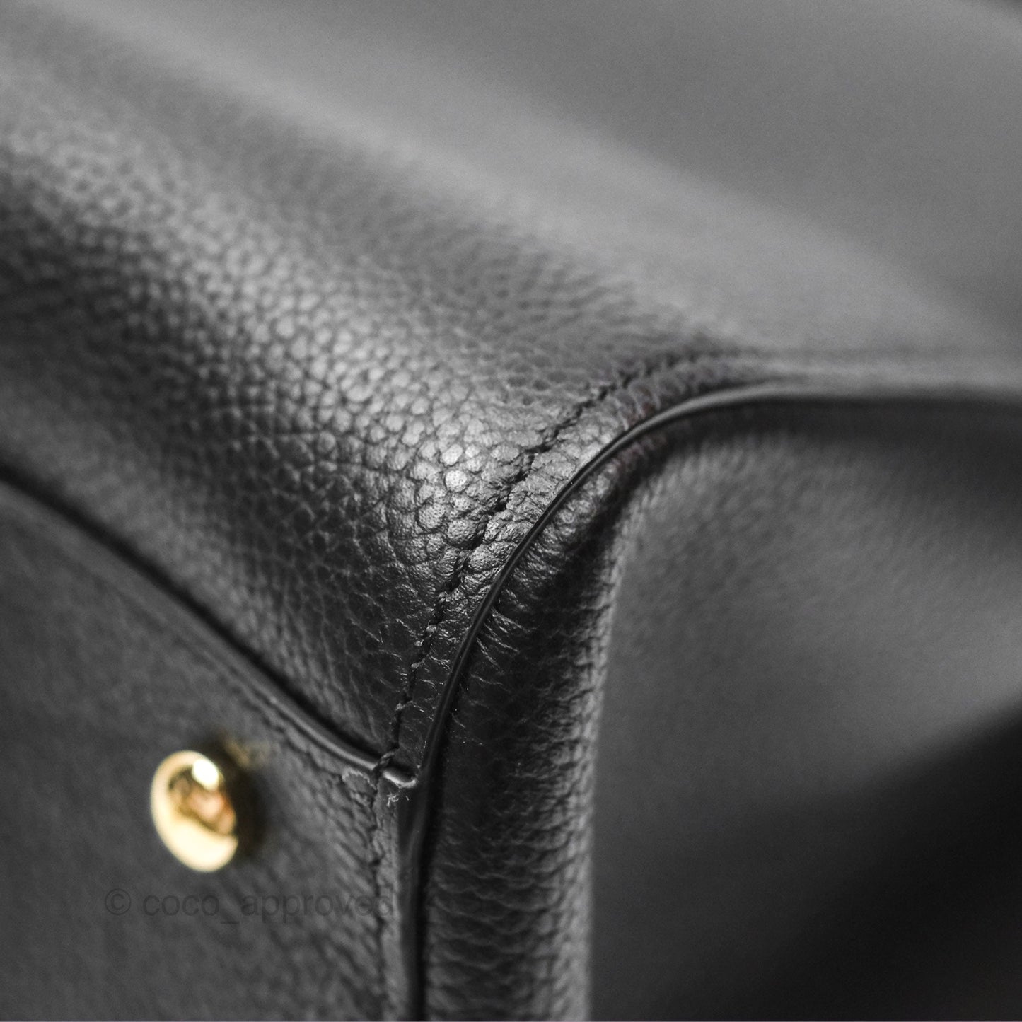 Chanel Small Neo Executive Tote Bag Black Grained Calfskin
