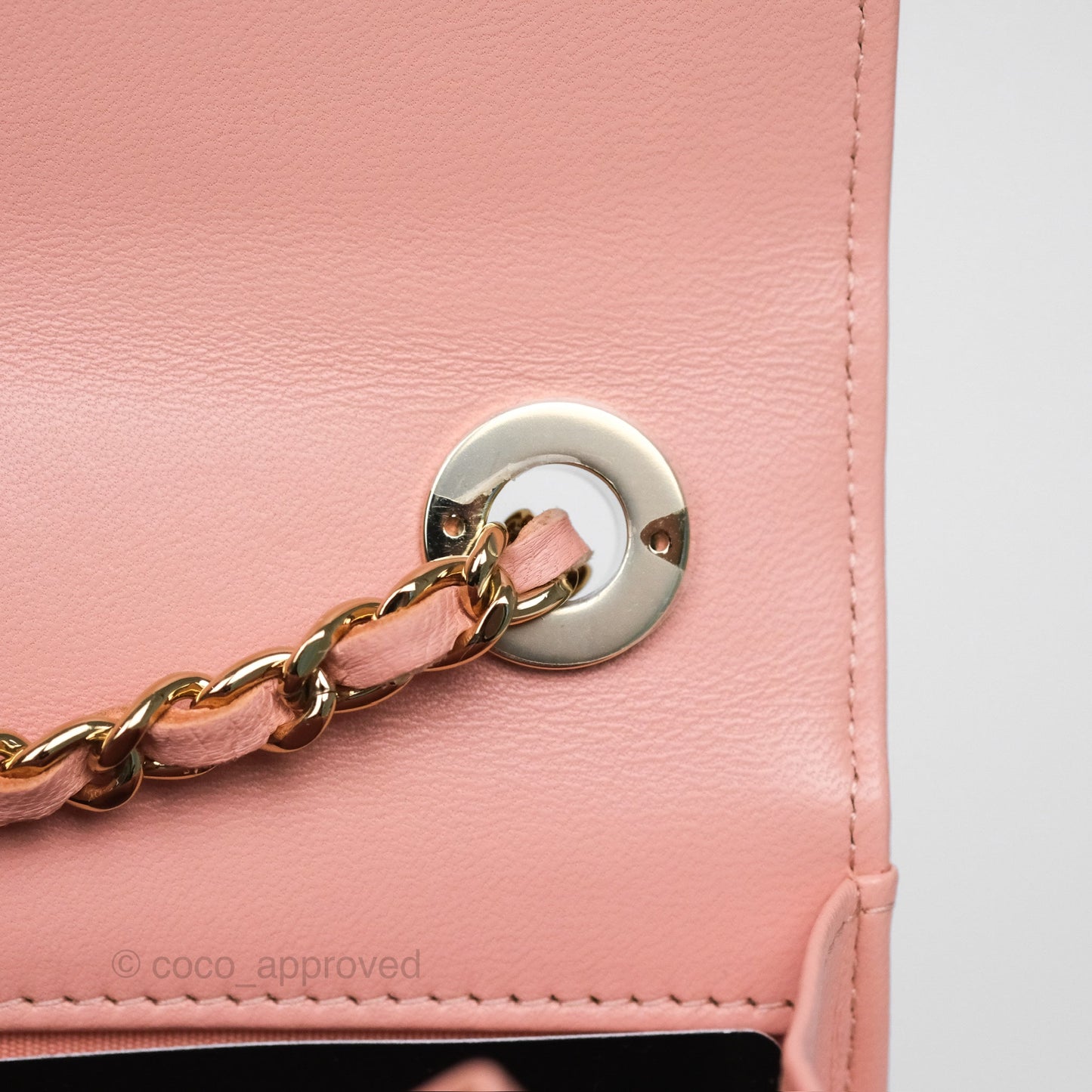 Chanel Trendy CC WOC Quilted Salmon Pink Lambskin Gold Hardware