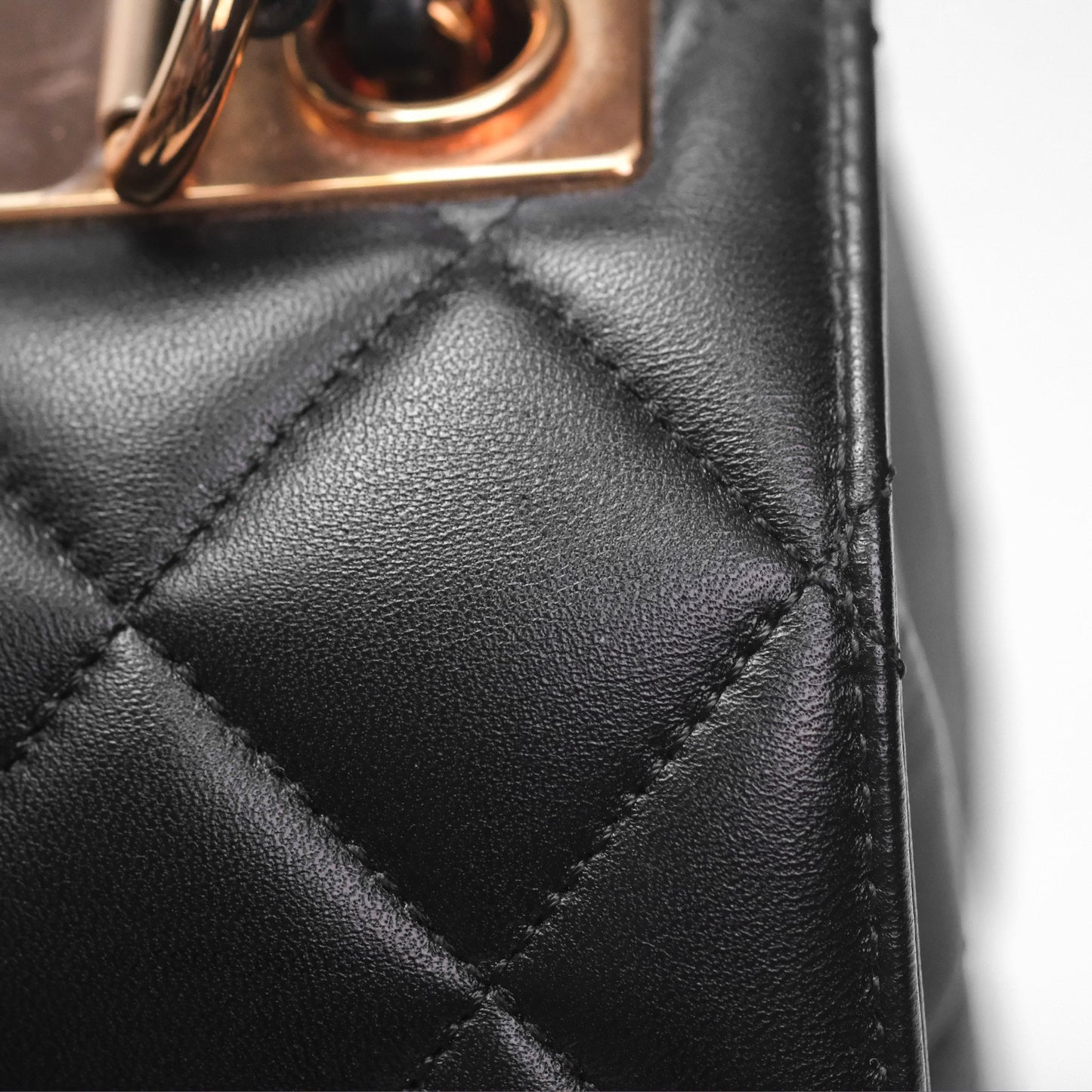 Chanel Trendy CC Small Black Lambskin Rose Gold Hardware
