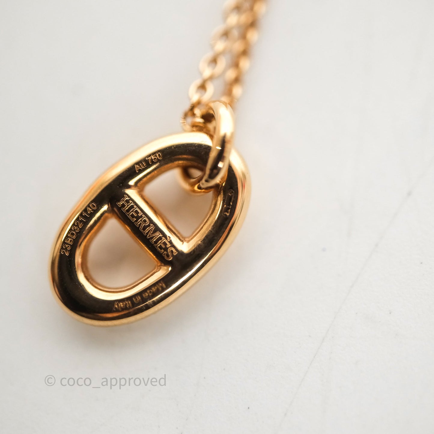 Hermès Farandole Pendant Small Model Rose Gold