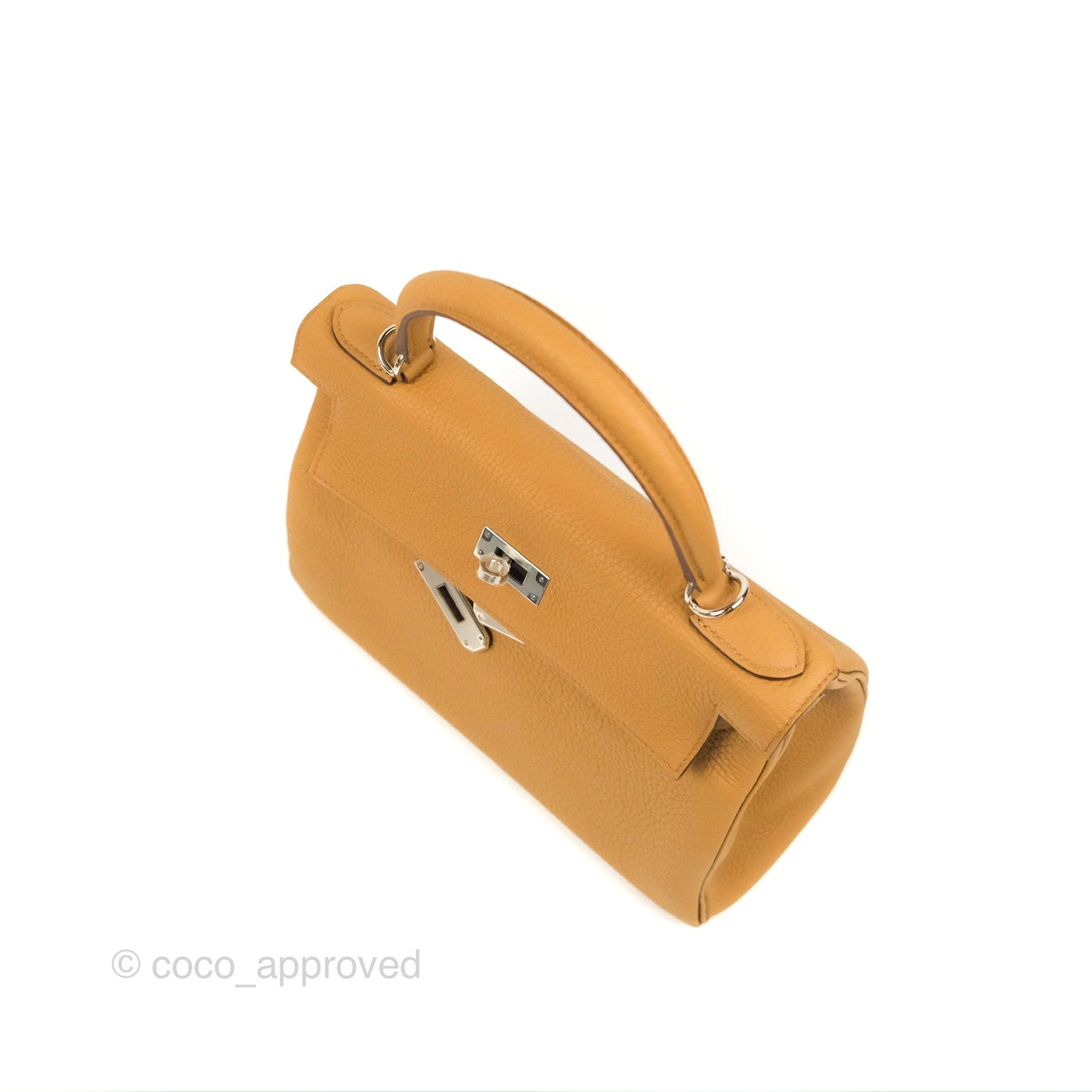 Hermès Kelly 28 Biscuit 48 Clemence Palladium Hardware