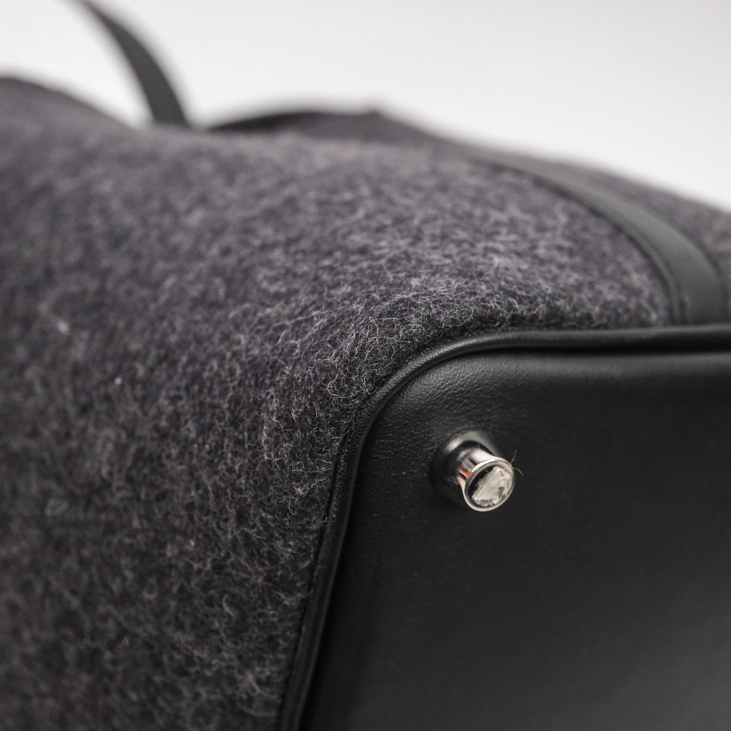 Hermès Picotin 18 Graphite 88/ Noir 89 Wool Swift Palladium Hardware