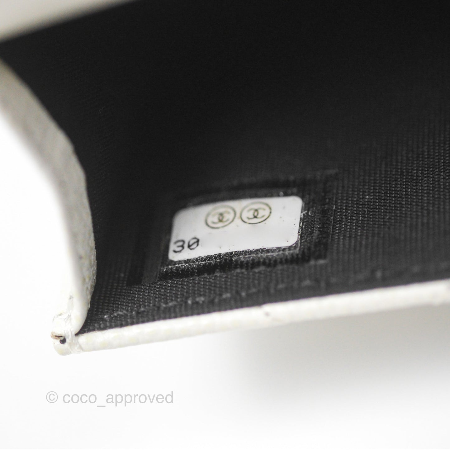Chanel My Everything Belt Flap Card Holder White Caviar Incognito Hardware