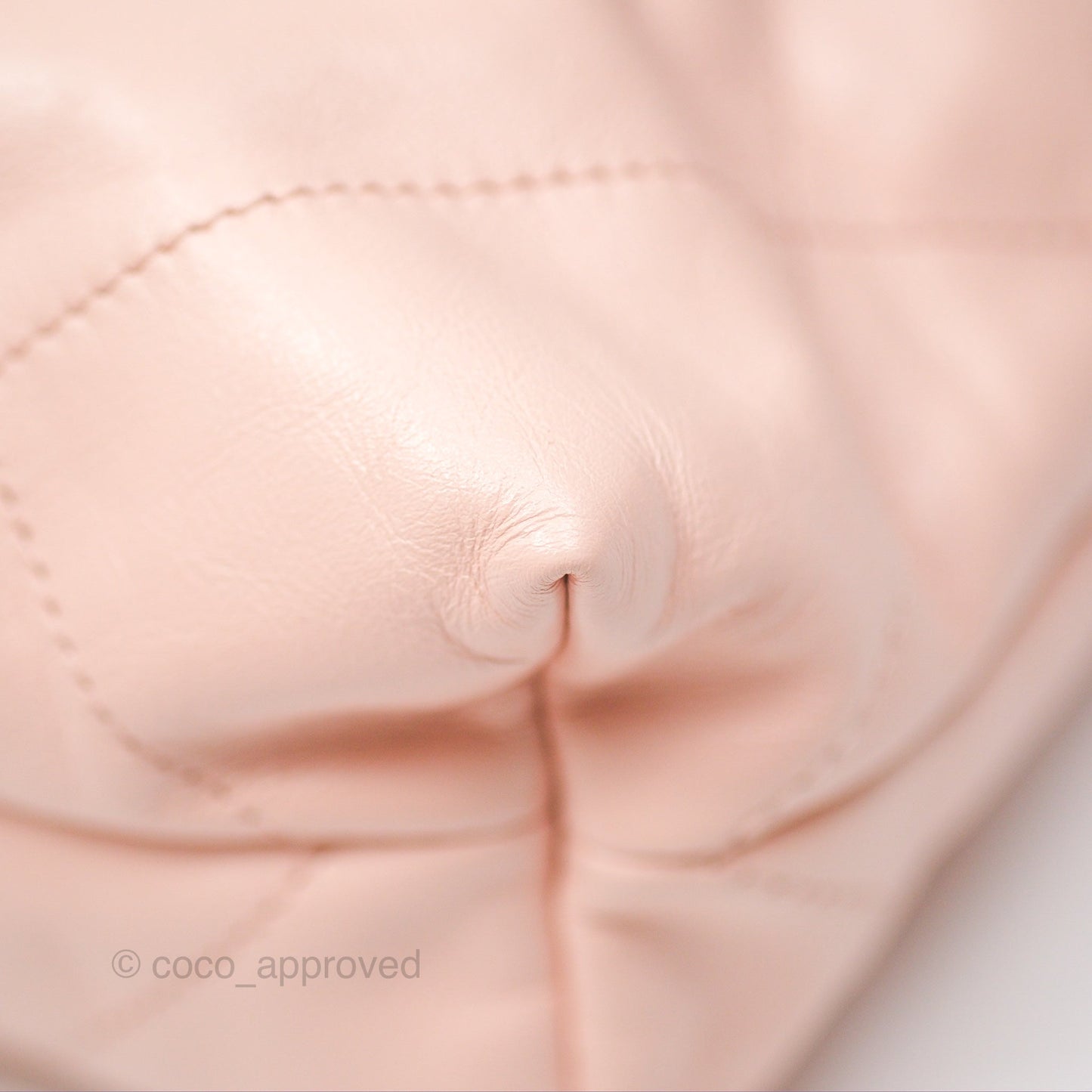 Chanel 22 Small Quilted Pink Shiny Crumpled Calfskin Aged Gold Hardware