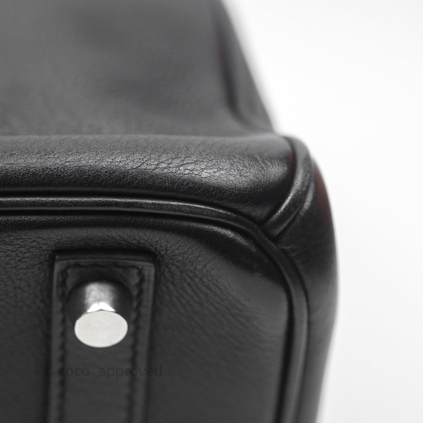 Hermès Birkin 30 Noir 89 Evergrain Palladium Hardware