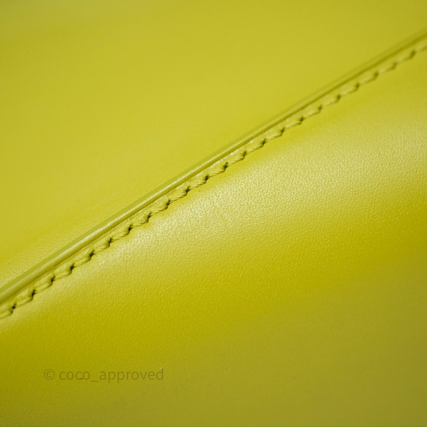 Loewe Mini Puzzle Edge Bag in Lime Smooth Calfskin