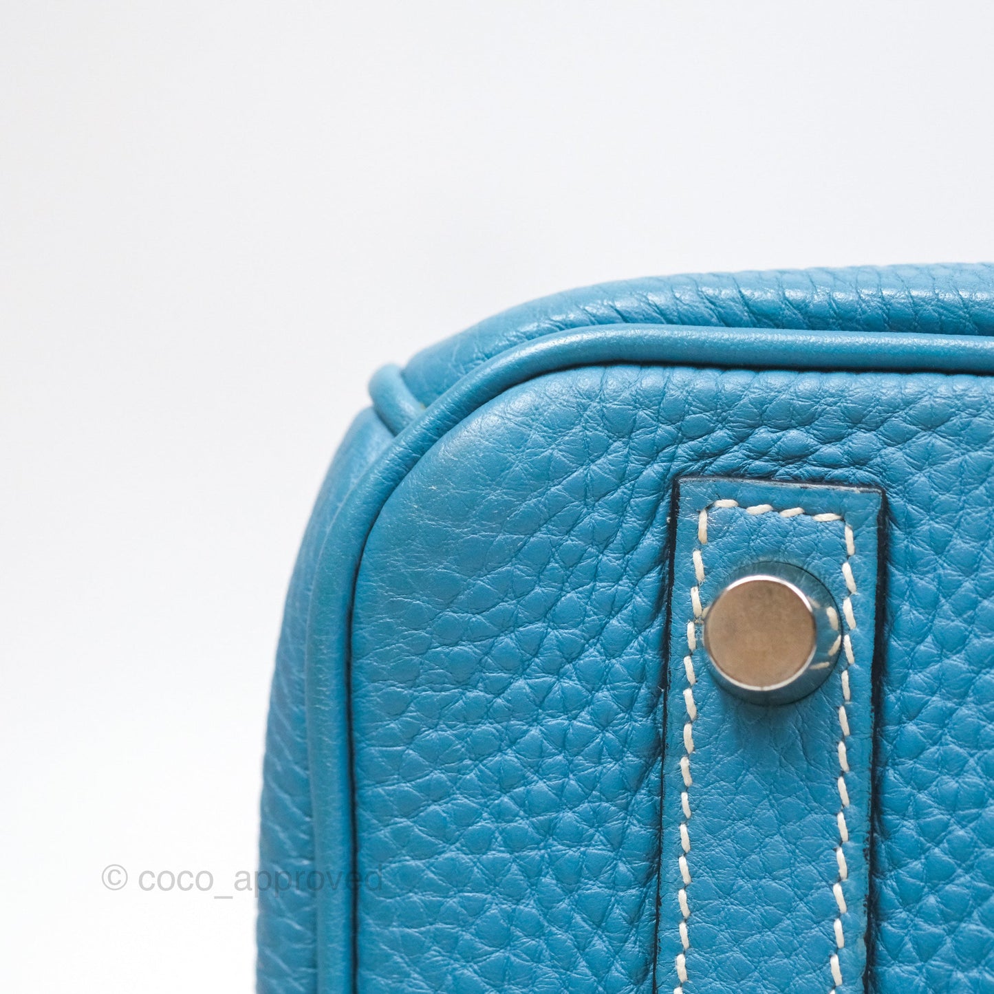 Hermès Birkin 30 Blue Jean Togo Palladium Hardware