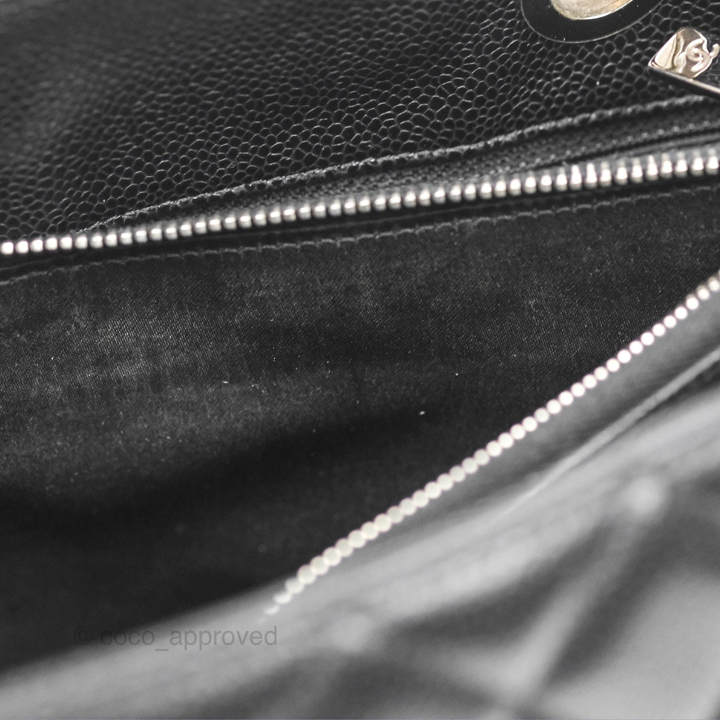 Chanel GST Black Caviar Silver Hardware