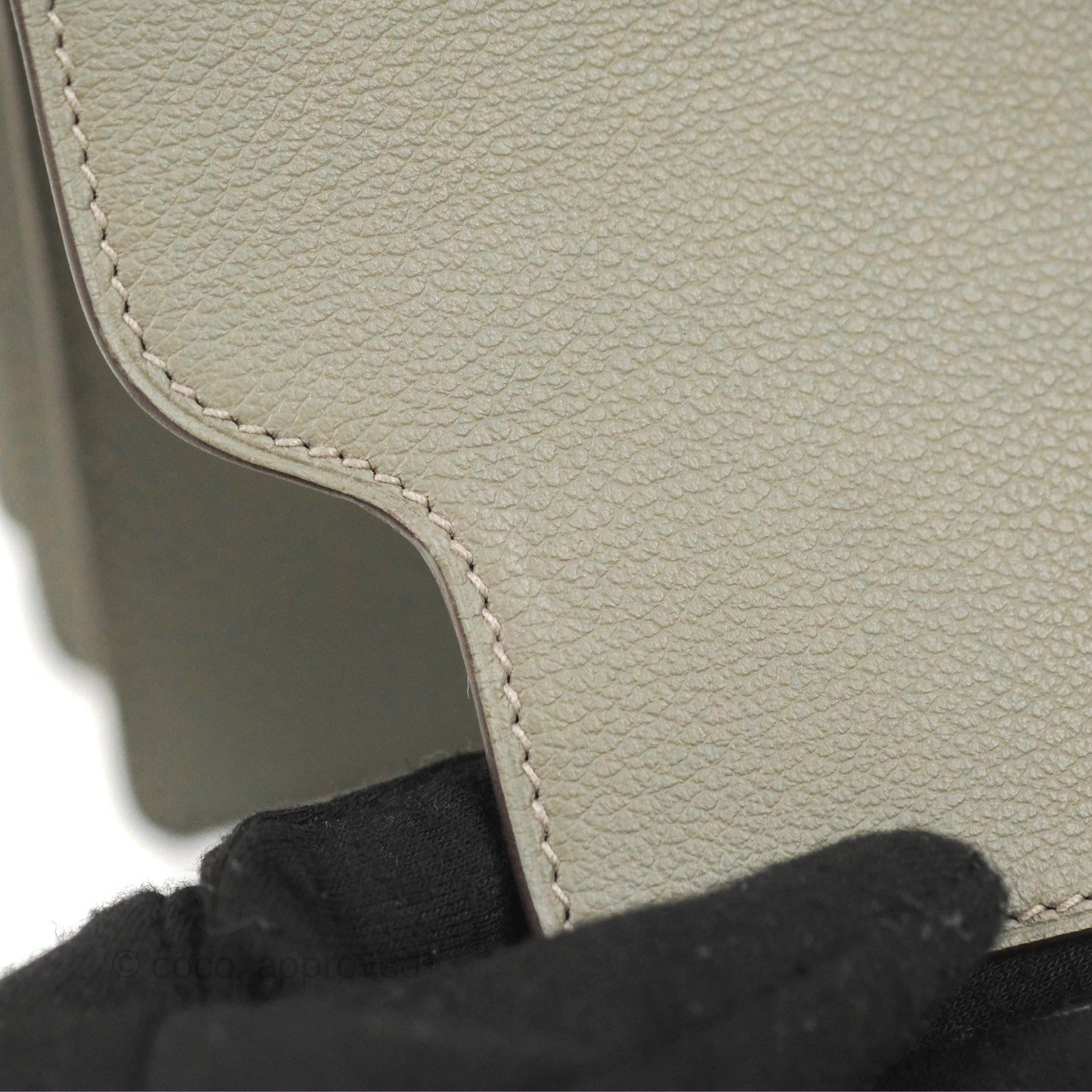Hermès Roulis Mini 18 Gris Meyer 0L Evercolor Permabrass Hardware