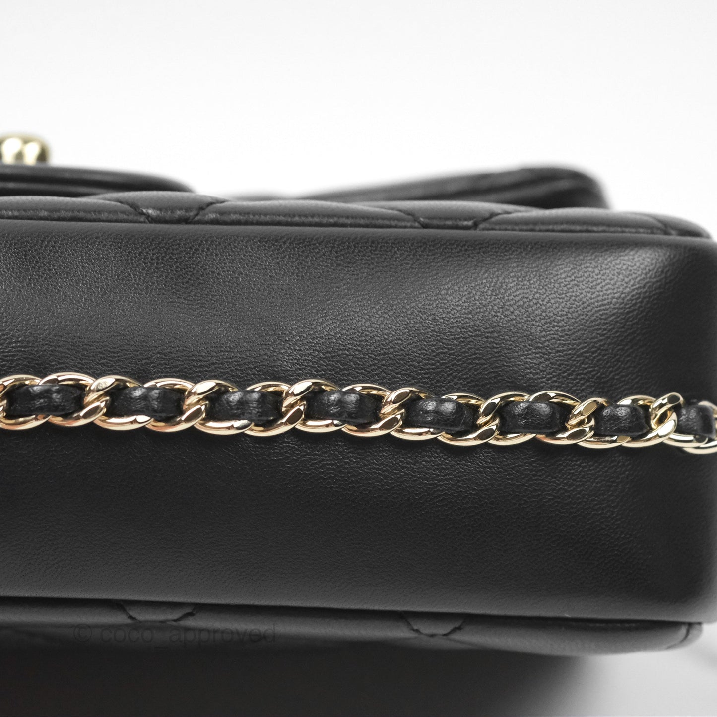 Chanel Small My Precious Flap Black Lambskin Gold Hardware