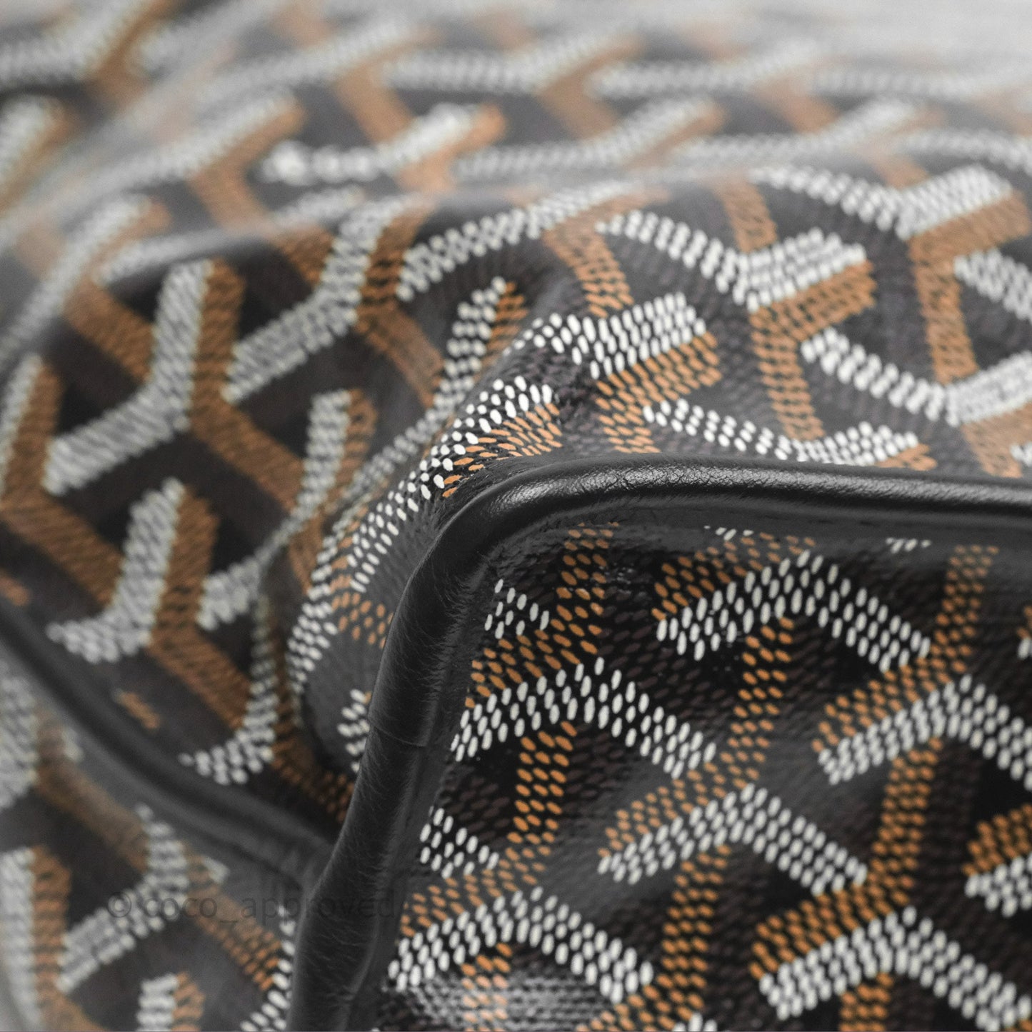 Goyard Anjou Mini Bag Goyardine Canvas Black