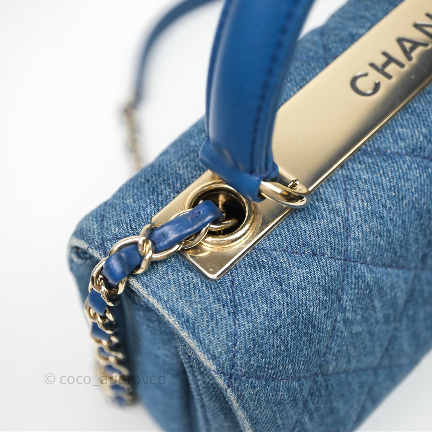 Chanel Small Trendy CC Denim Gold Hardware