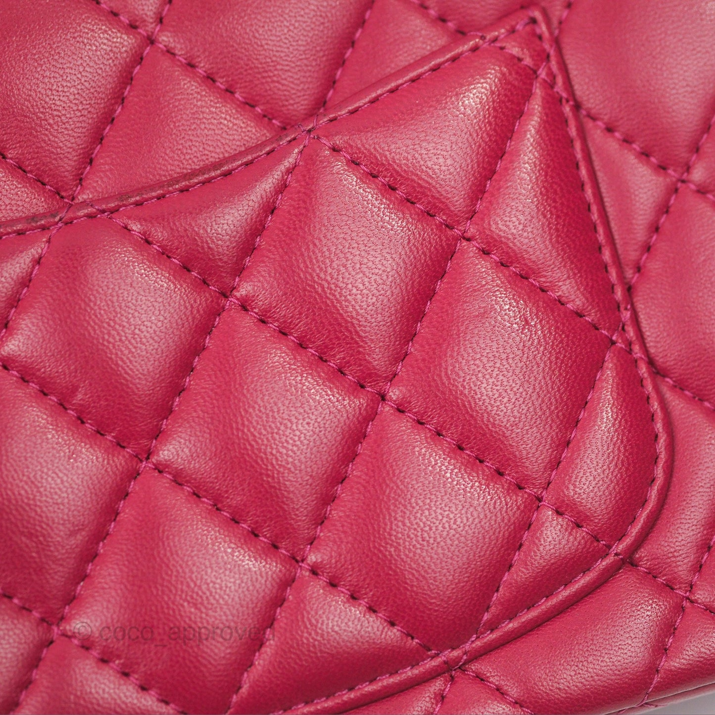 Chanel Top Handle Mini Rectangular Flap Bag Berry Red Lambskin Aged Gold Hardware