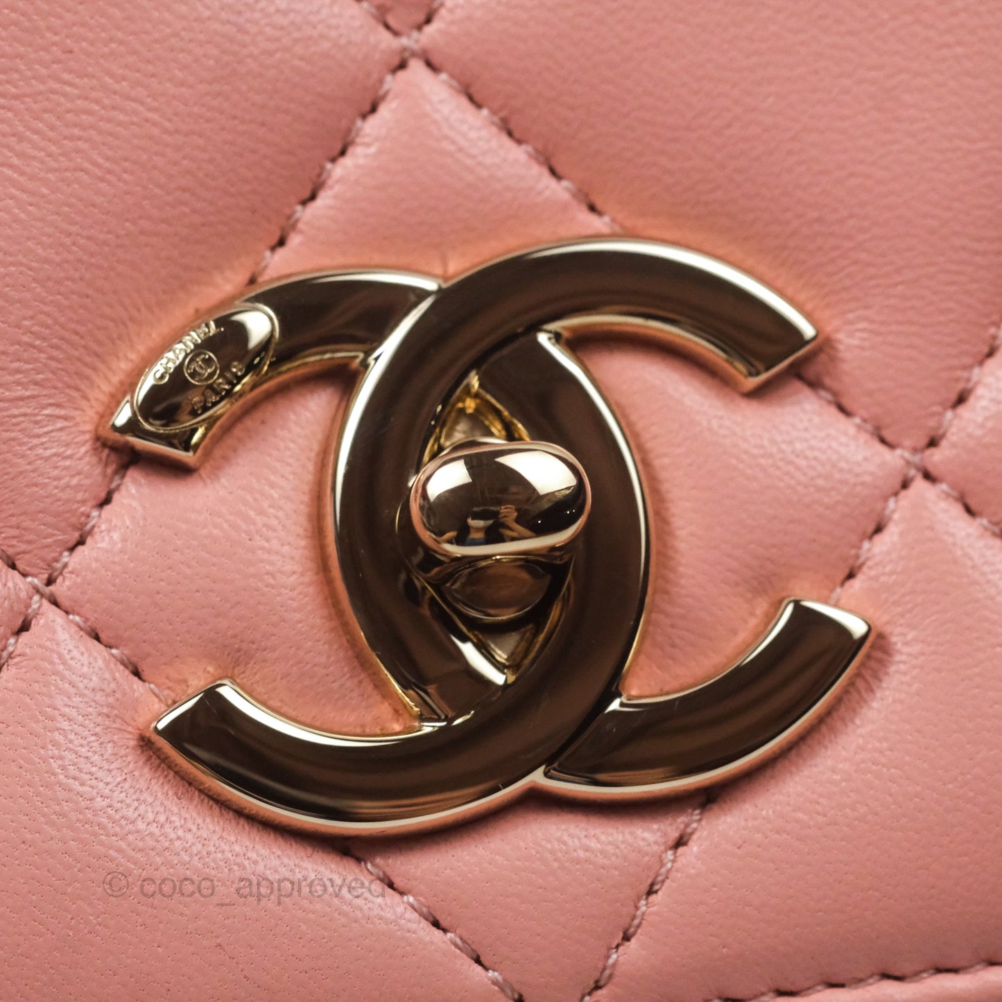 Chanel Small Trendy CC Pink Lambskin Gold Hardware
