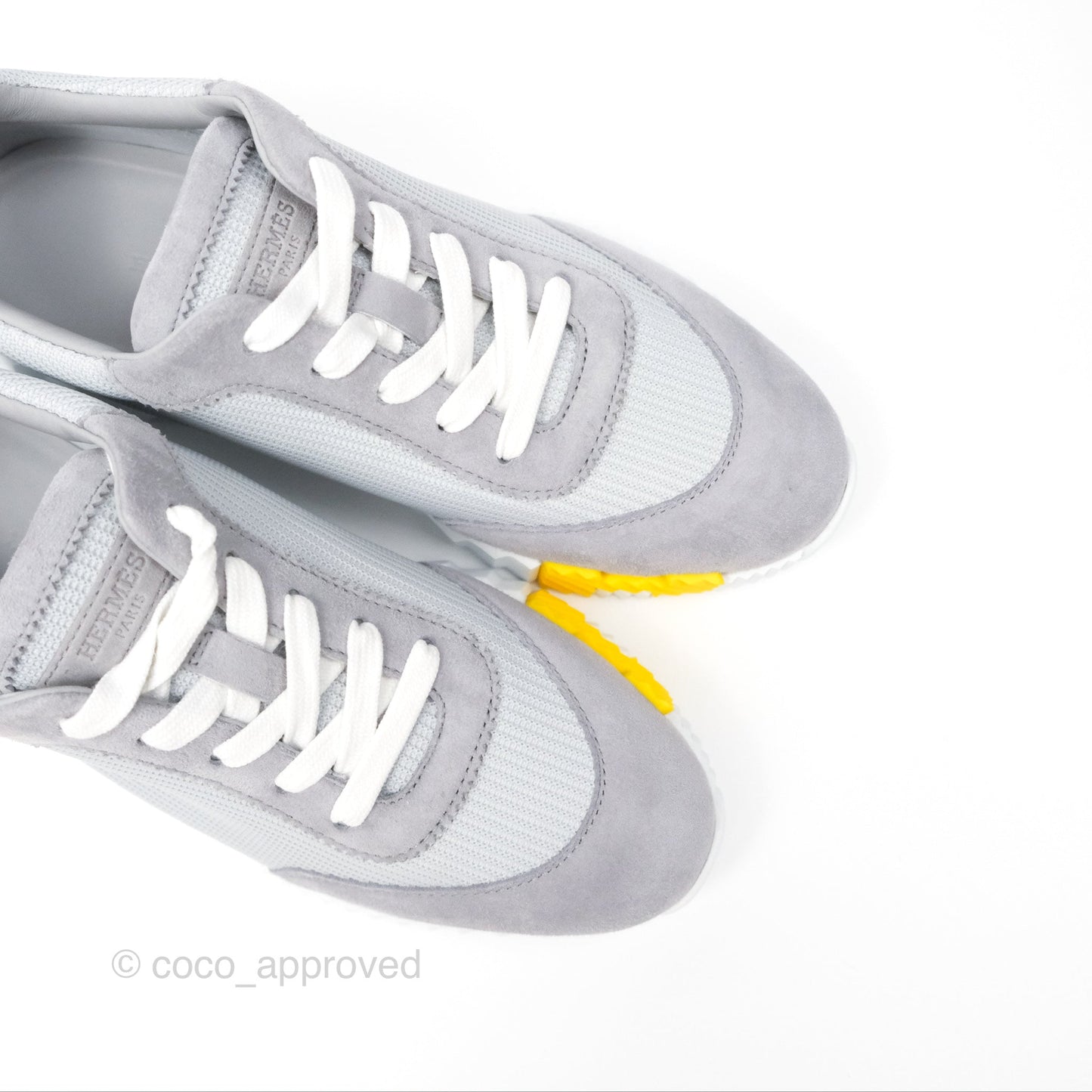 Hermès Sneaker Femme Bouncing Mesh Technique/ Chevre Gris Temperance