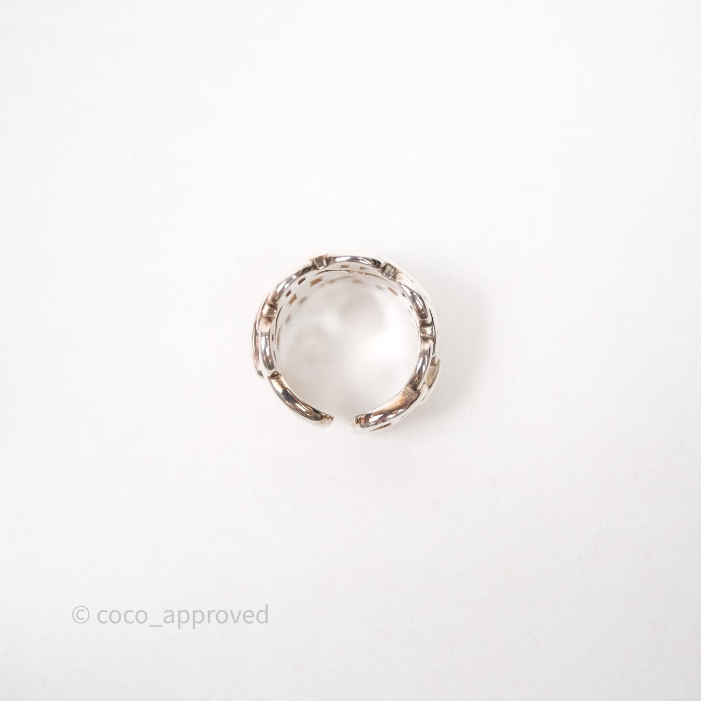 Hermès Chaine d'ancre Enchainee Ring Size 54