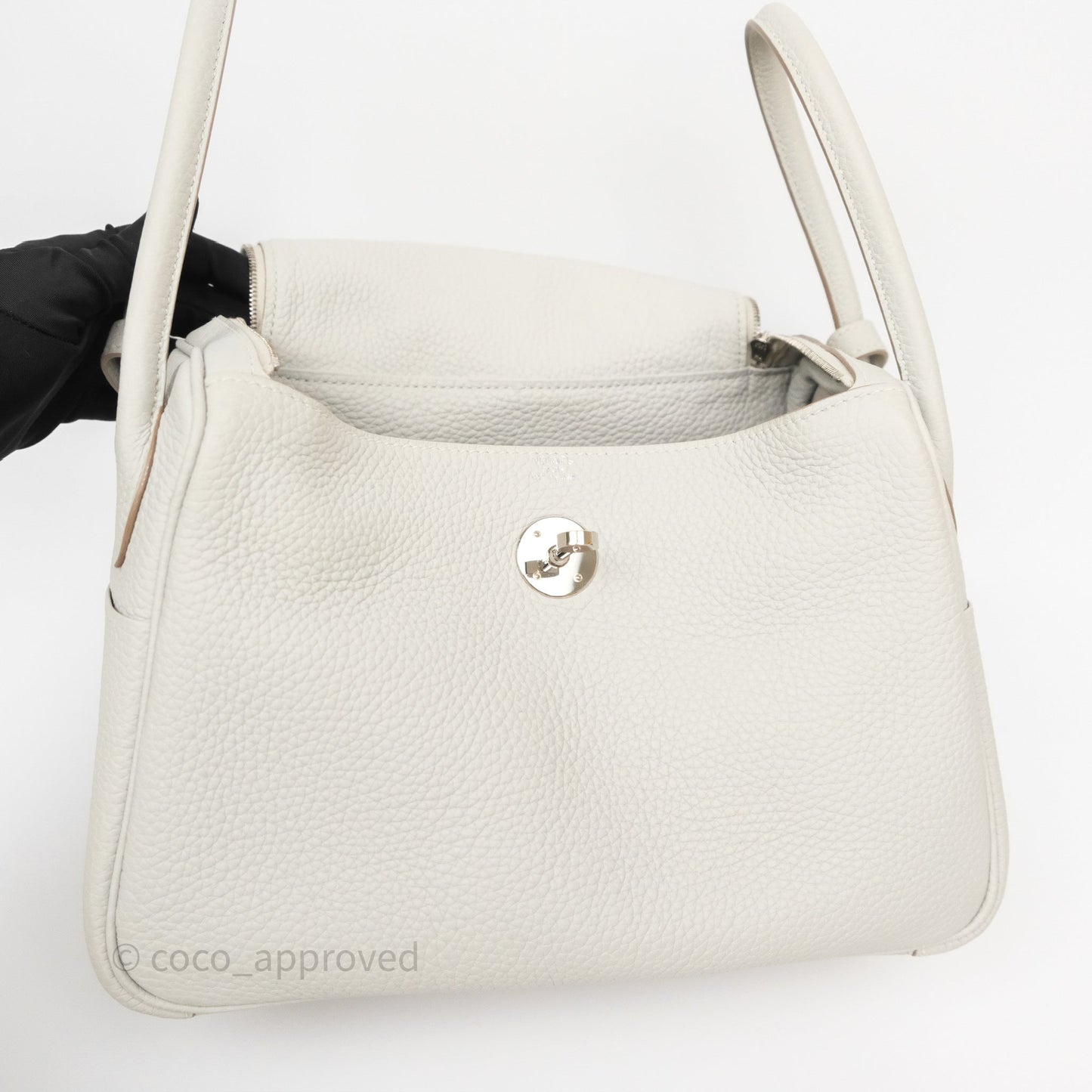 Hermès Lindy 26 Gris Perle 80 Clemence Palladium Hardware