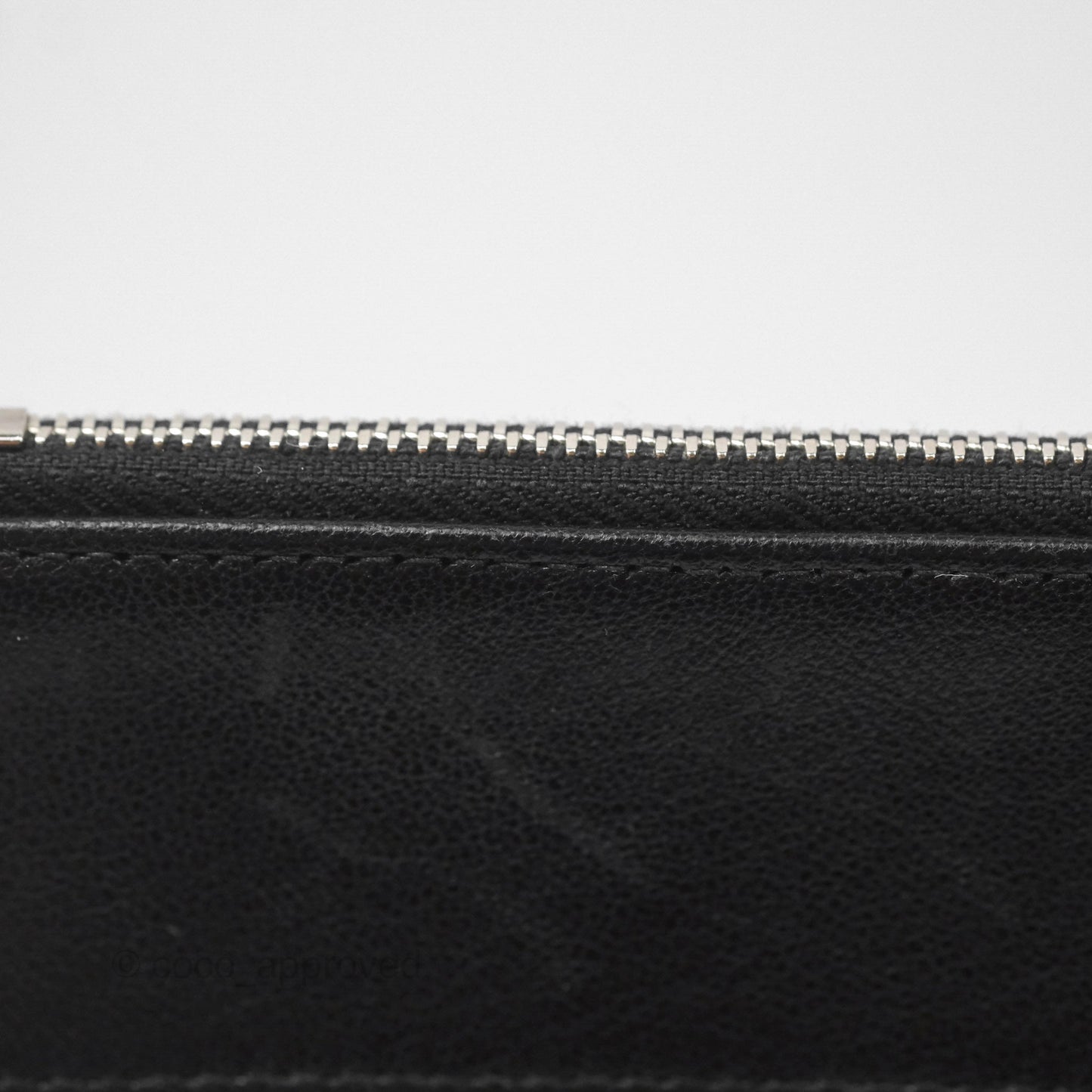 Chanel Mademoiselle Quilted Large O Case Clutch Black Lambskin