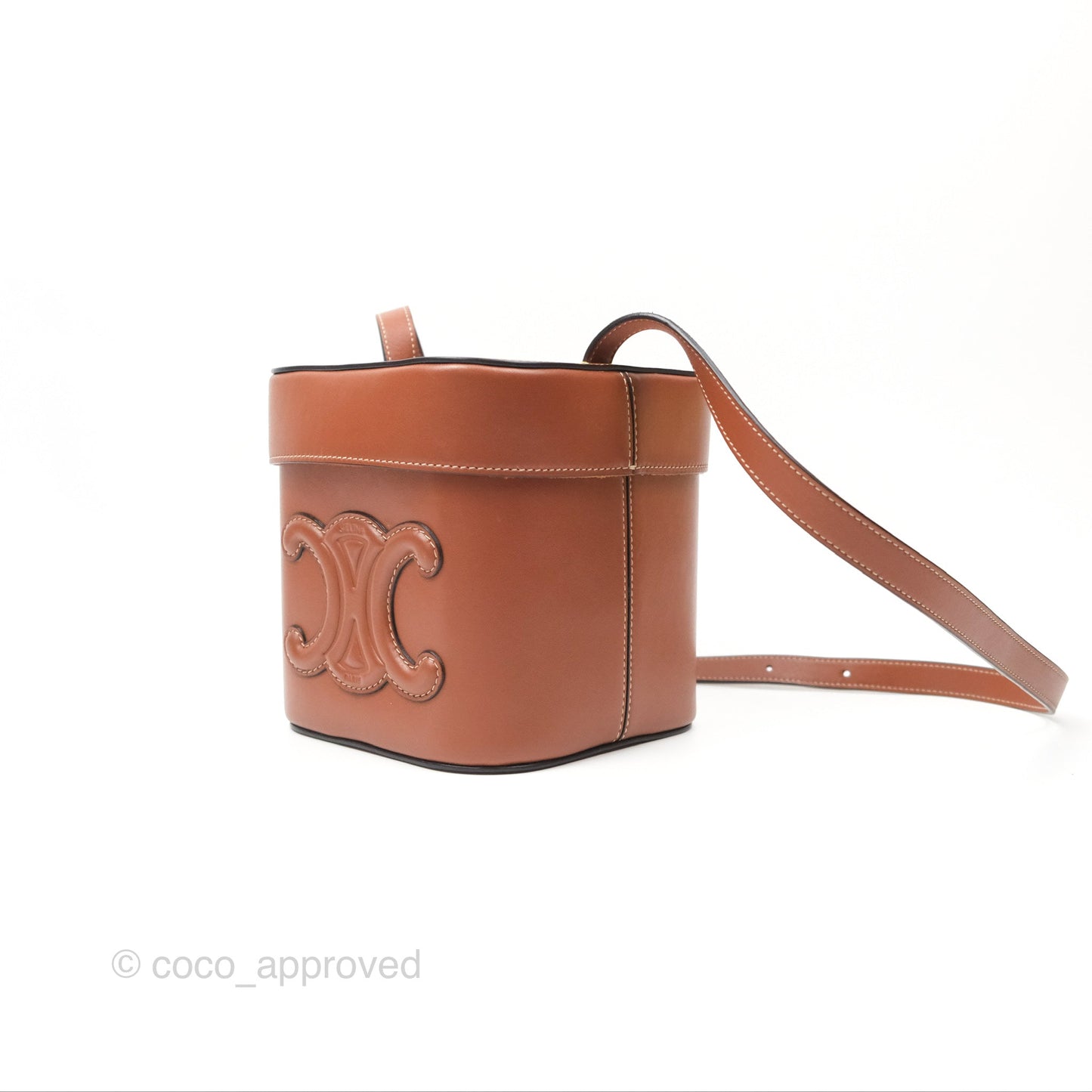 Celine Box Cuir Bag Tan Smooth Calfskin