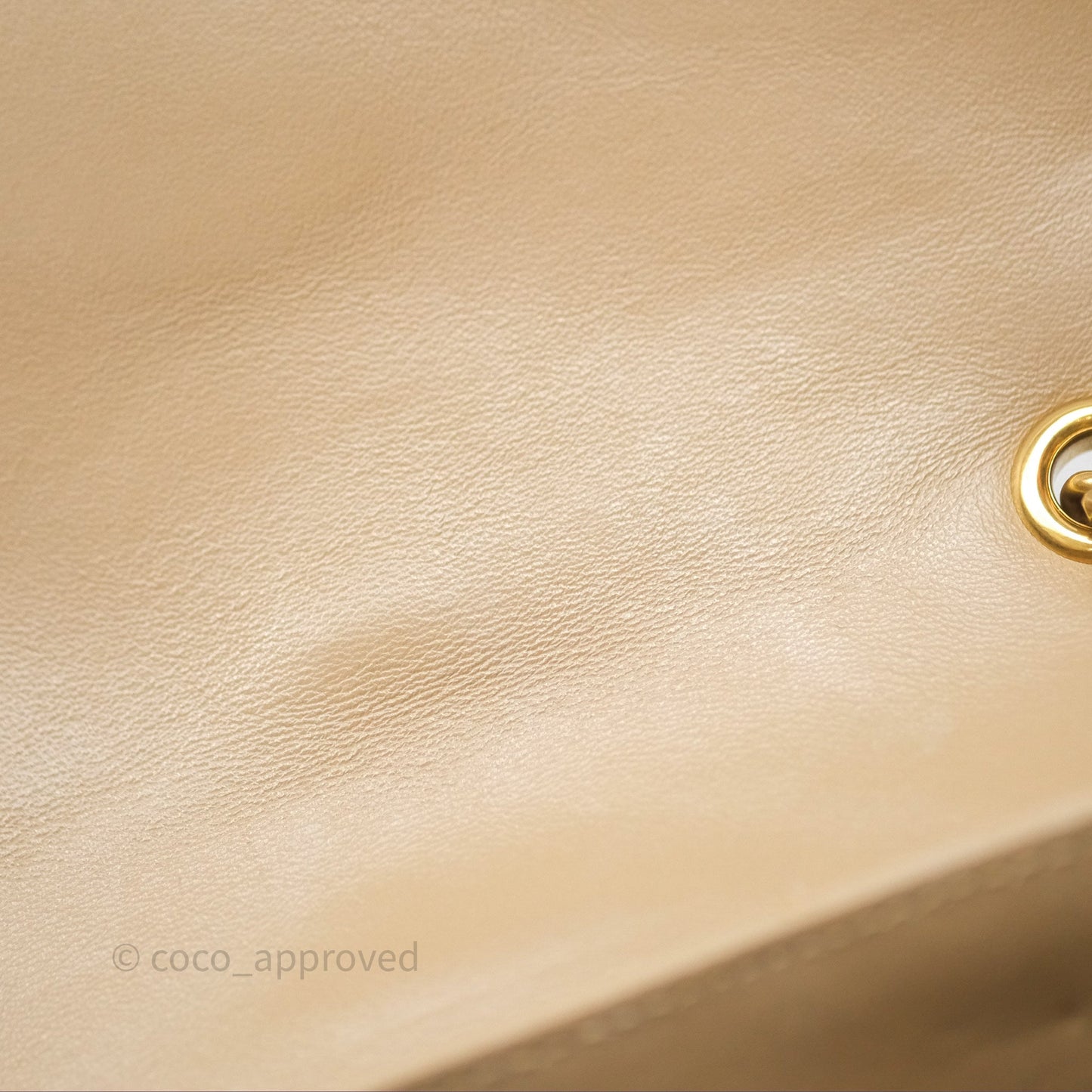 Saint Laurent Loulou Small Flap Bag Beige Gold Hardware
