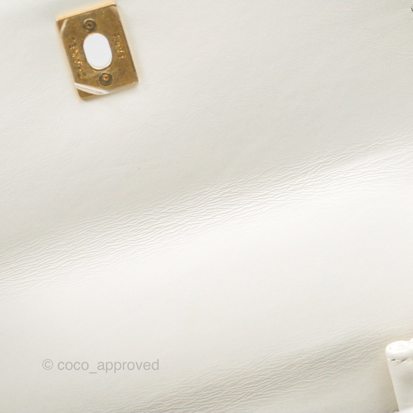 Chanel Rainbow Top Handle Flap Bag White Glazed Lambskin 23P