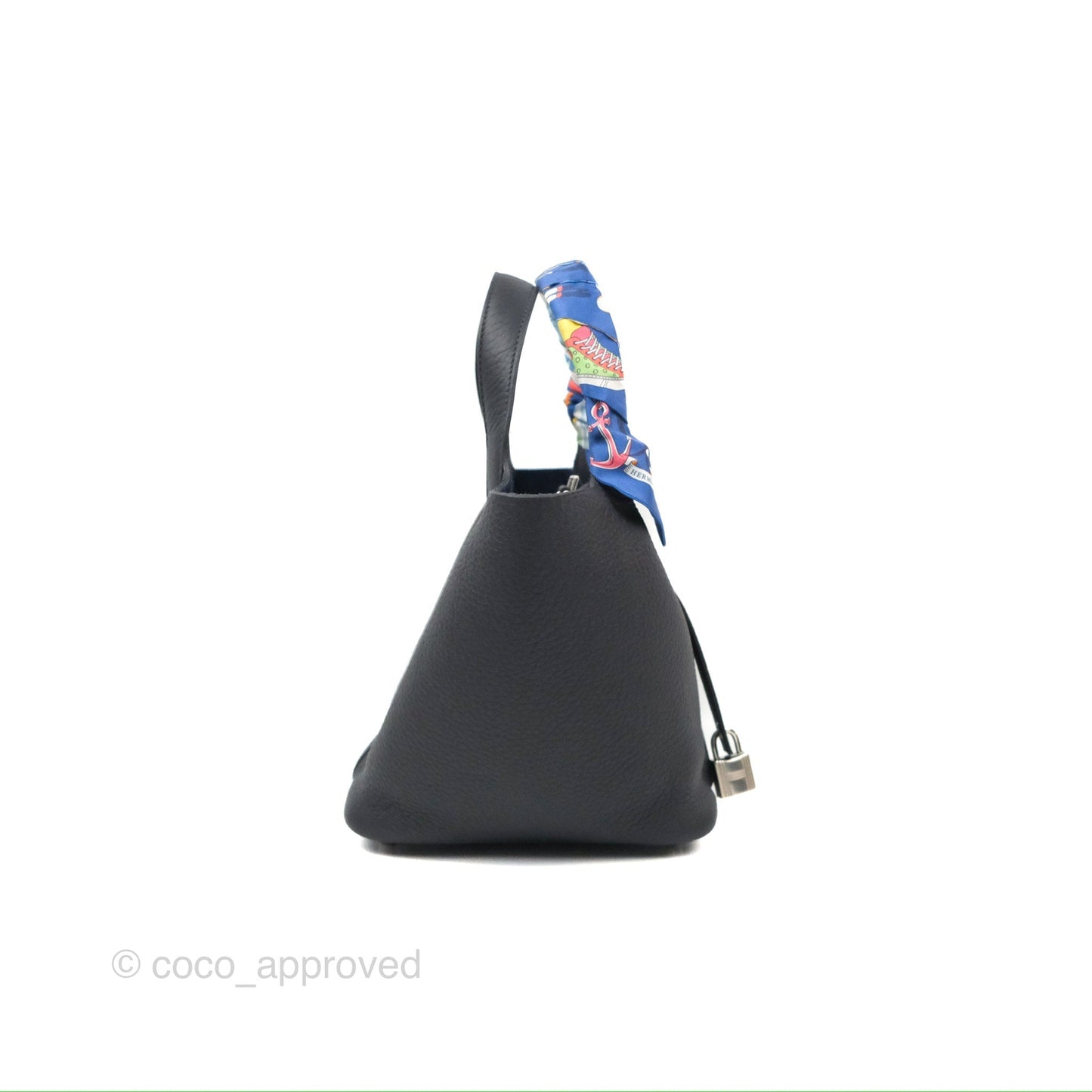 Hermès Picotin 18 Caban Clemence Palladium Hardware