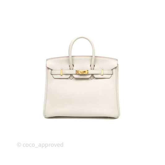 Hermes Birkin 25 Beton Togo Gold Hardware