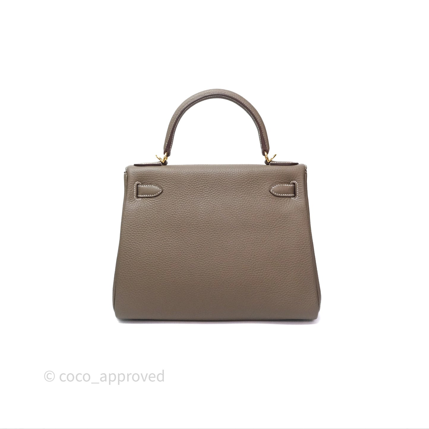 Hermès Kelly II 28 Retourne Etoupe 18 Clemence Gold Hardware
