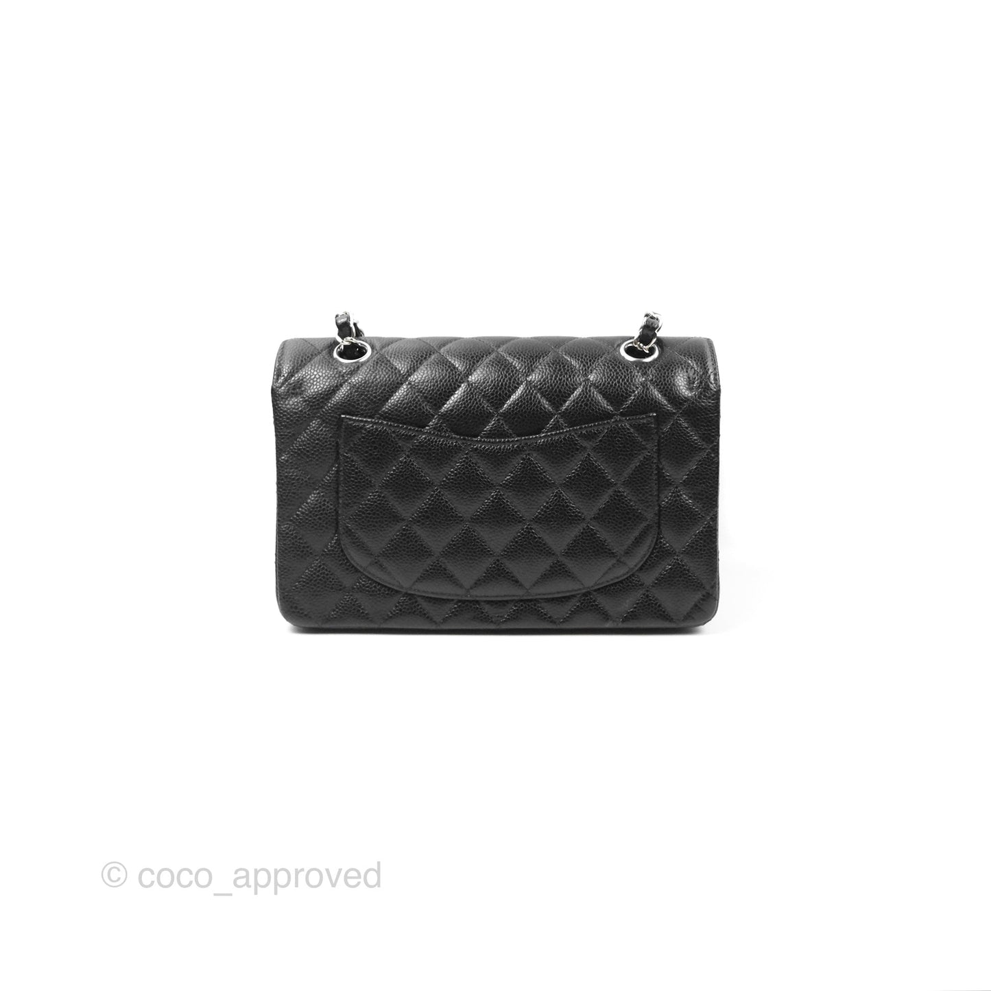 Chanel Small Classic Quilted Flap Black Caviar Silver Hardware