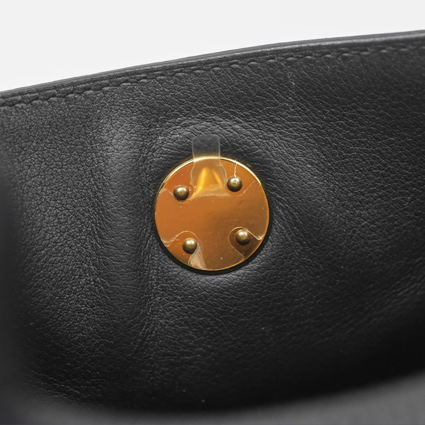 Hermès Mini Lindy 20 Noir 89 Clemence Gold Hardware