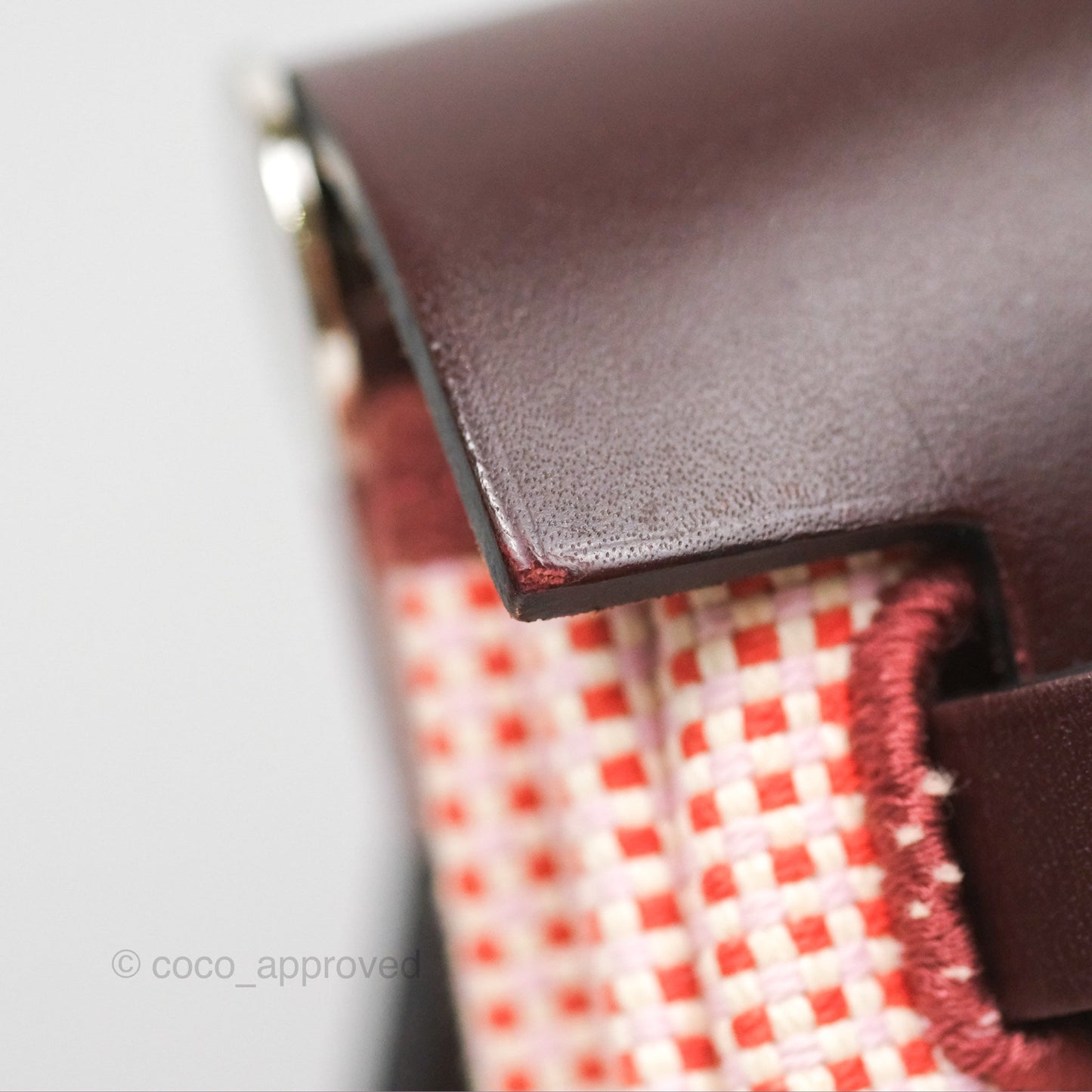 Hermès Herbag Retourne Zip 31 Ecru/Brique/Mauve Pale/Rouge Sellier Canvas Palladium Hardware