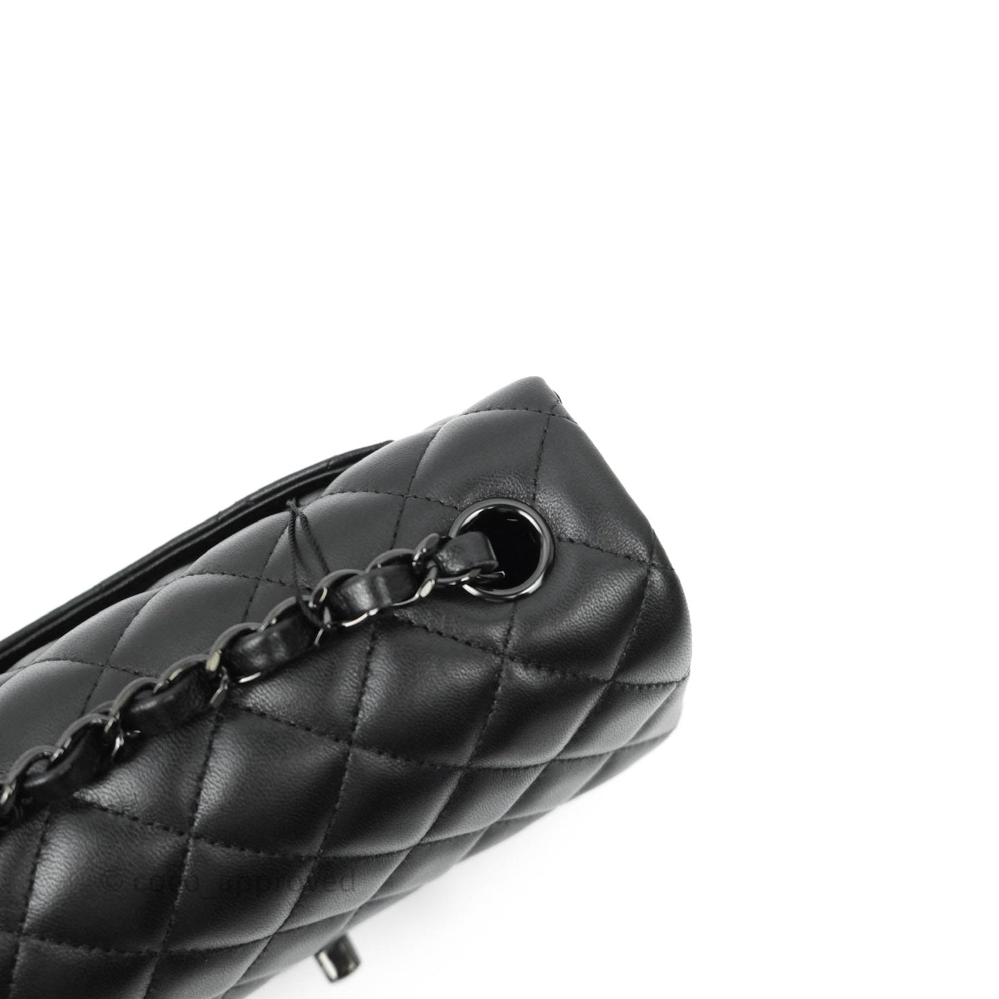 Chanel Quilted Mini Rectangular So Black Lambskin